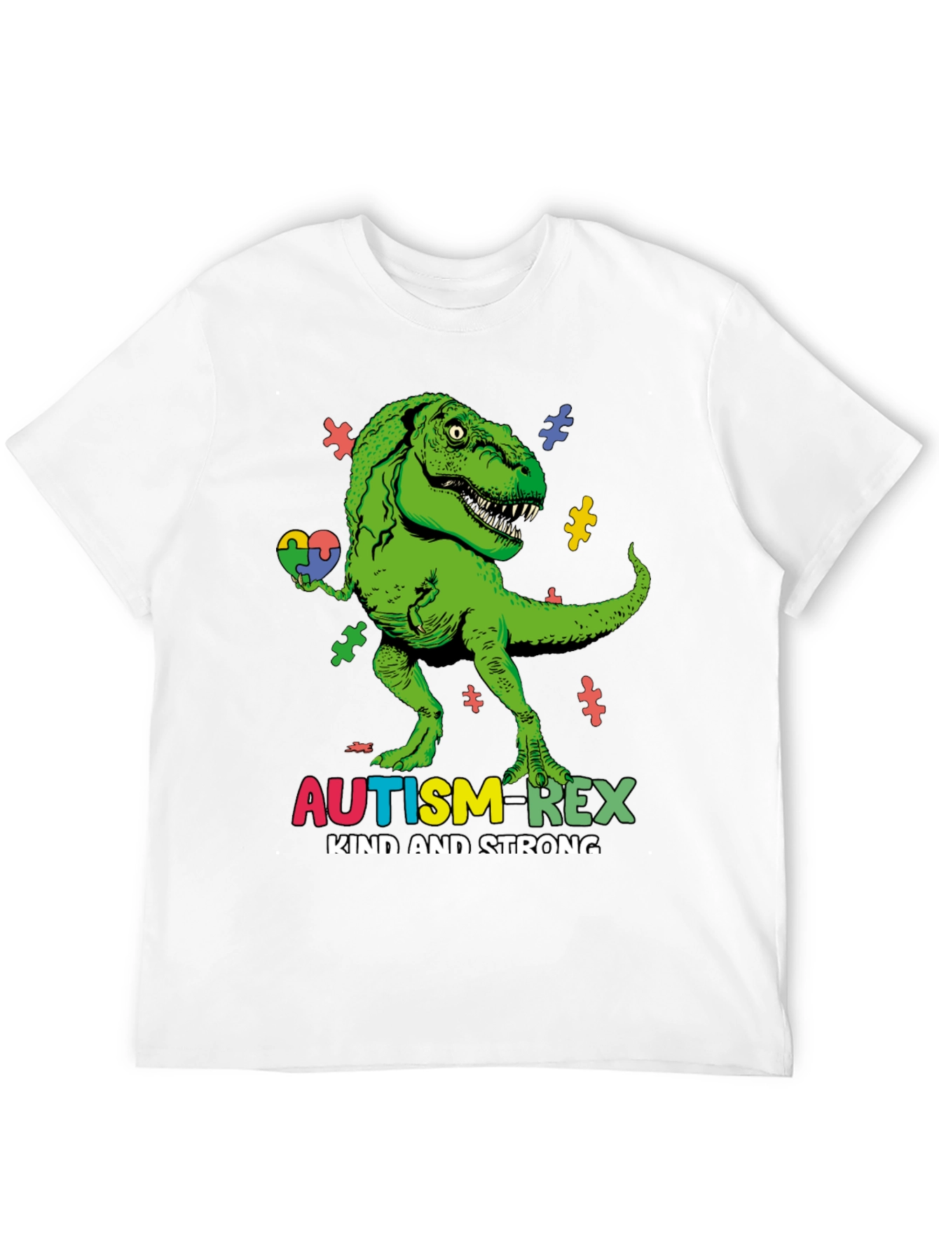 Camiseta Autism-Rex: Amable y Fuerte