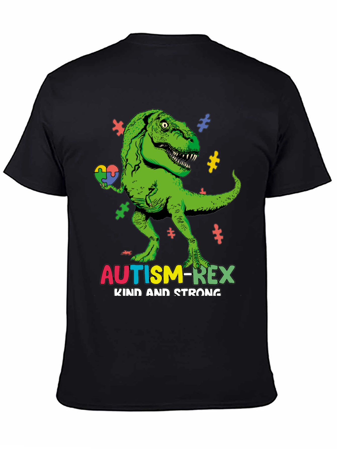 Camiseta Autism-Rex: Amable y Fuerte