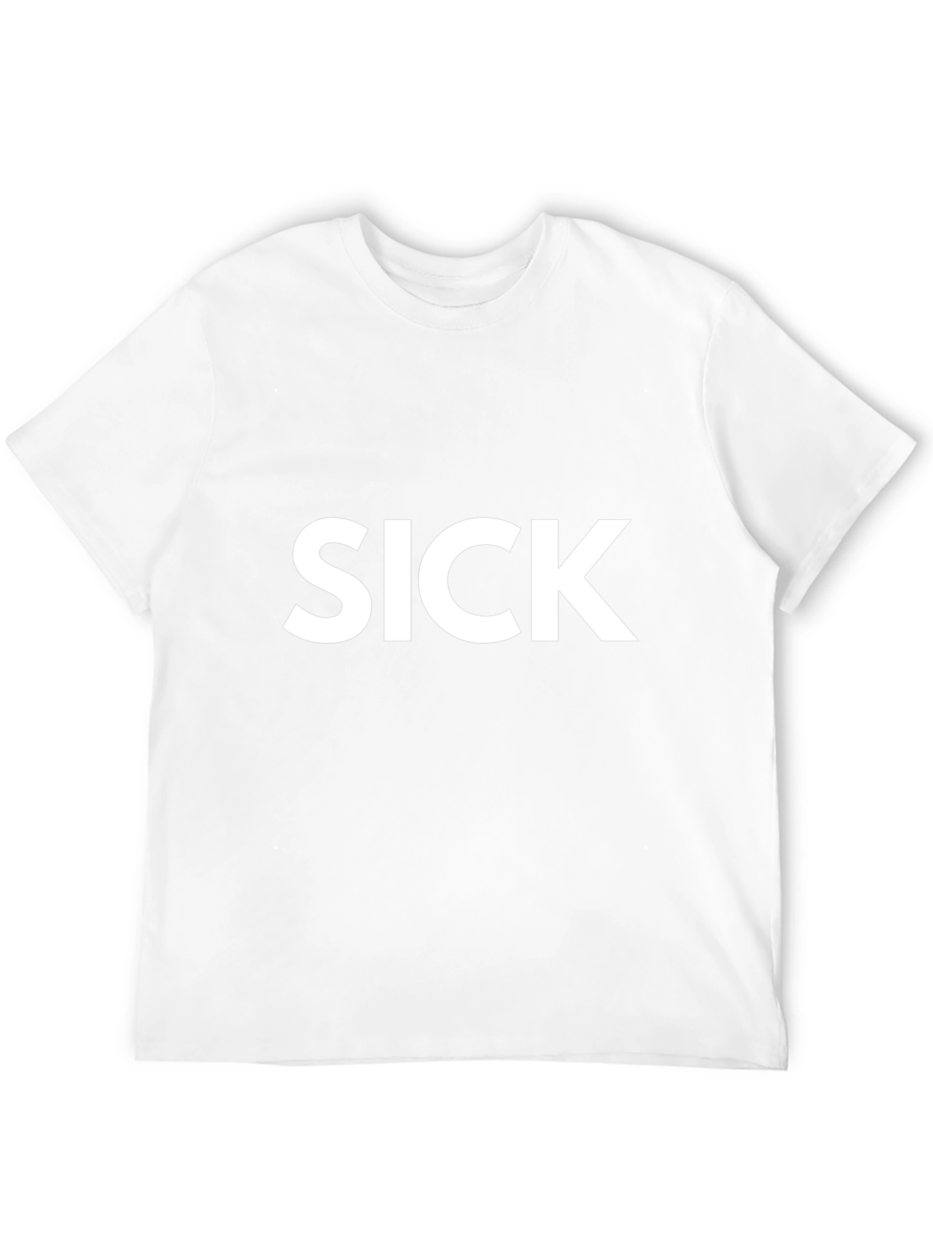 Camiseta Negra SICK para Hombre - Estilo Casual