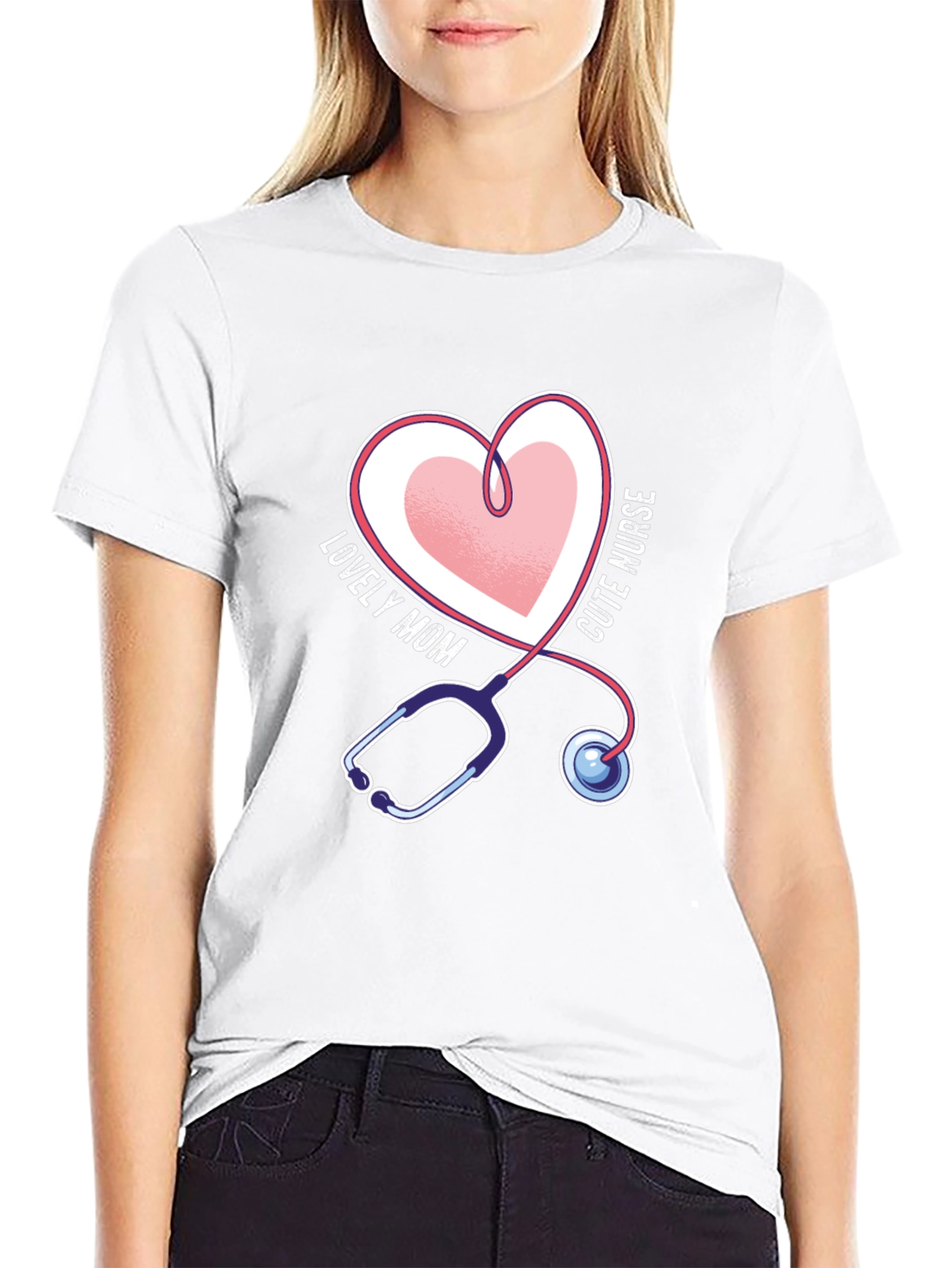 Camiseta Negra Mamá Enfermera