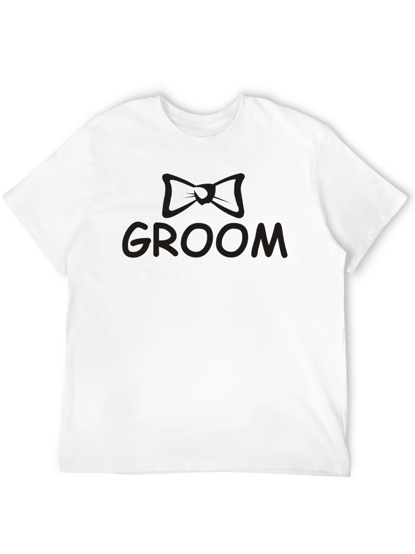 Camiseta Negra Groom con Diseño de Lazo