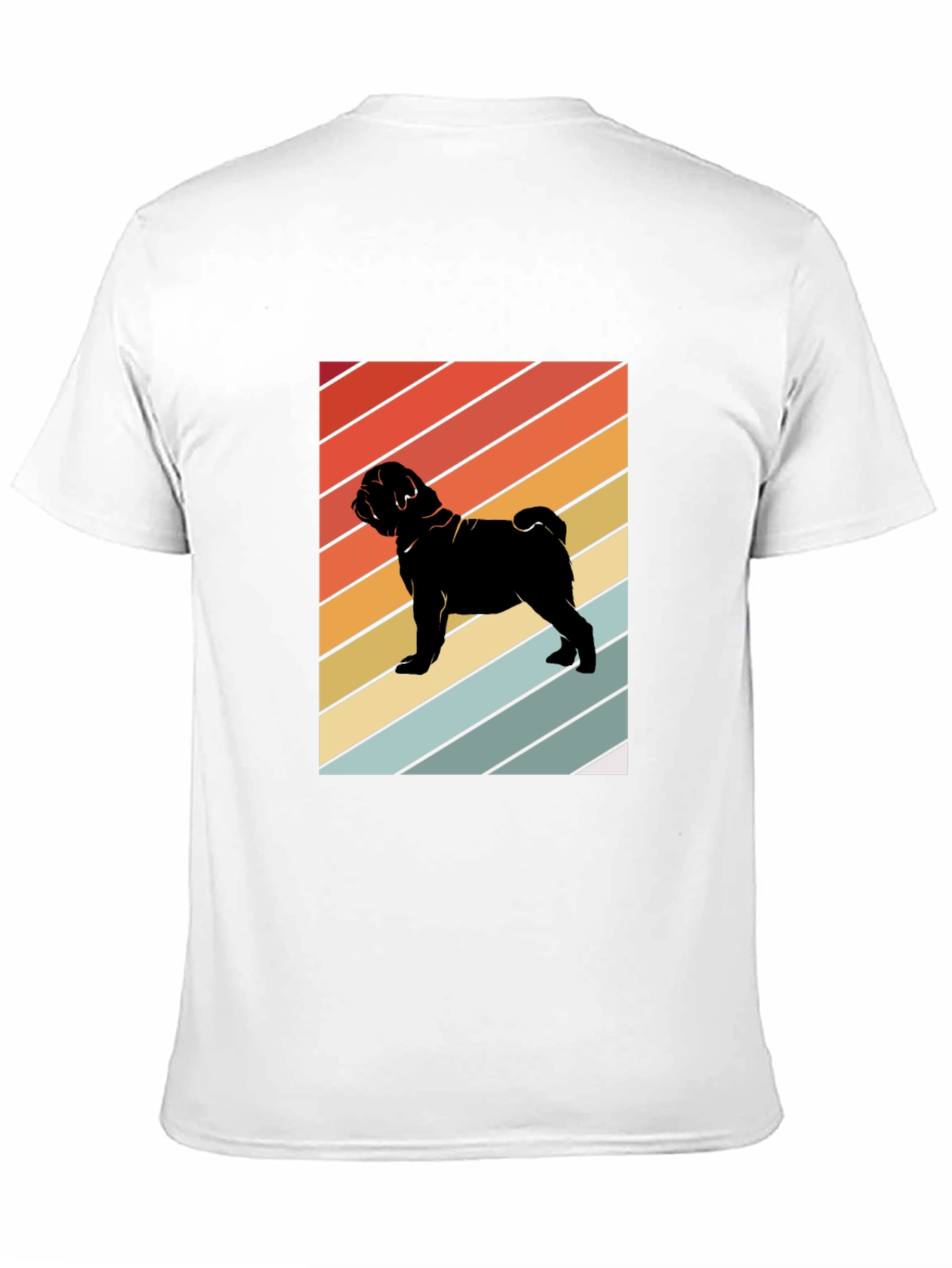 Camiseta Negra Retro Pug