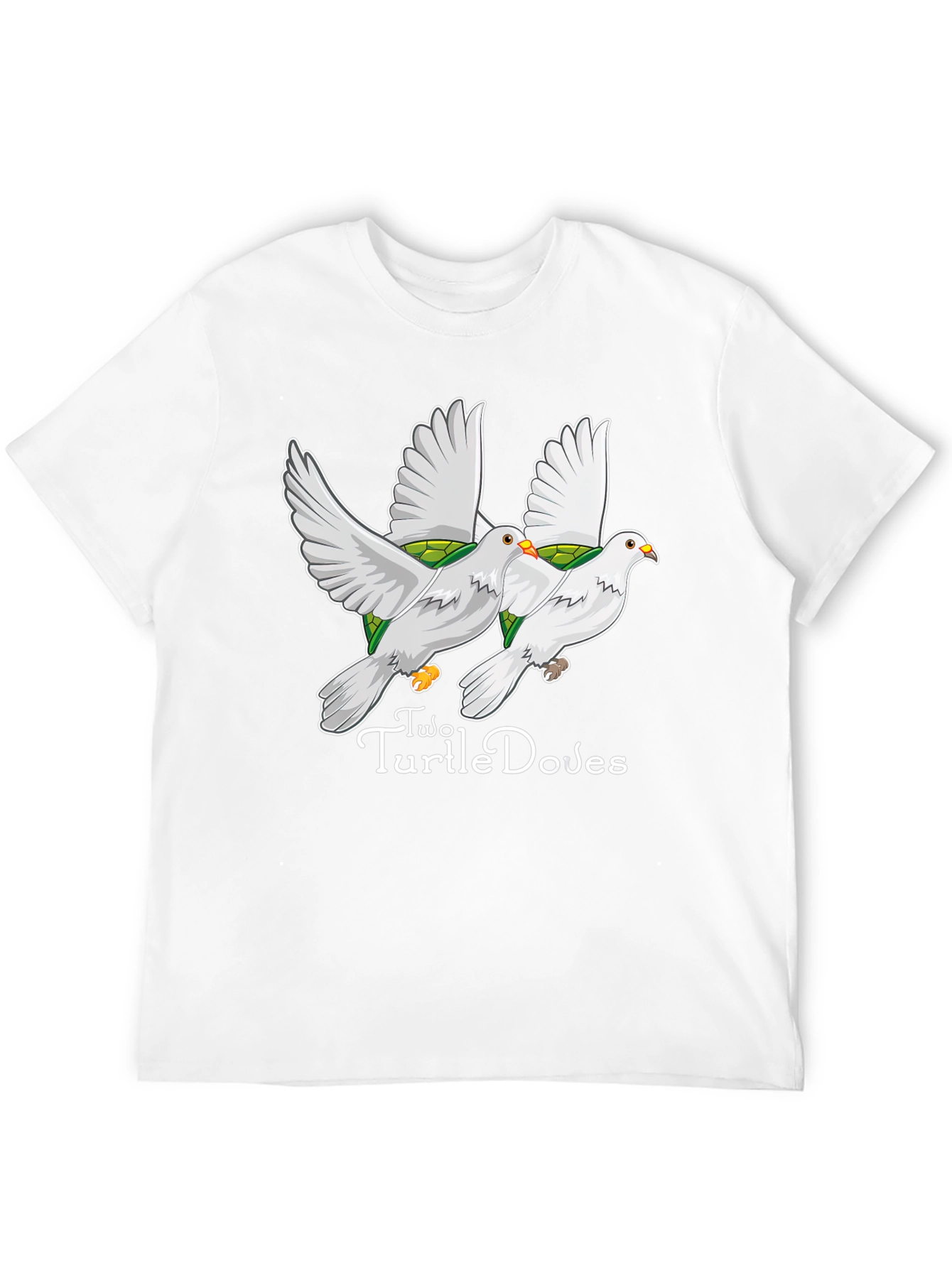 Camiseta Negra: Dos Tórtolas-Tortugas