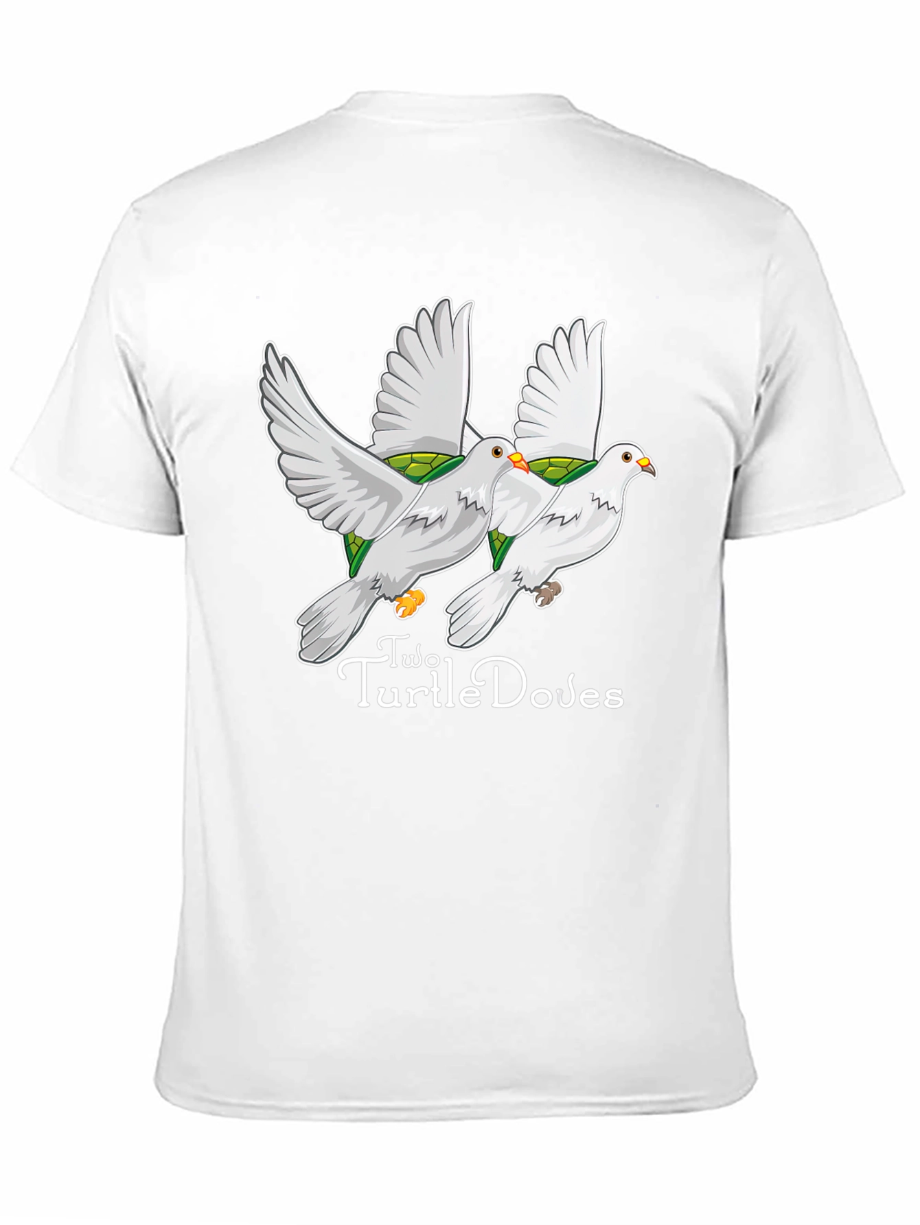 Camiseta Negra: Dos Tórtolas-Tortugas