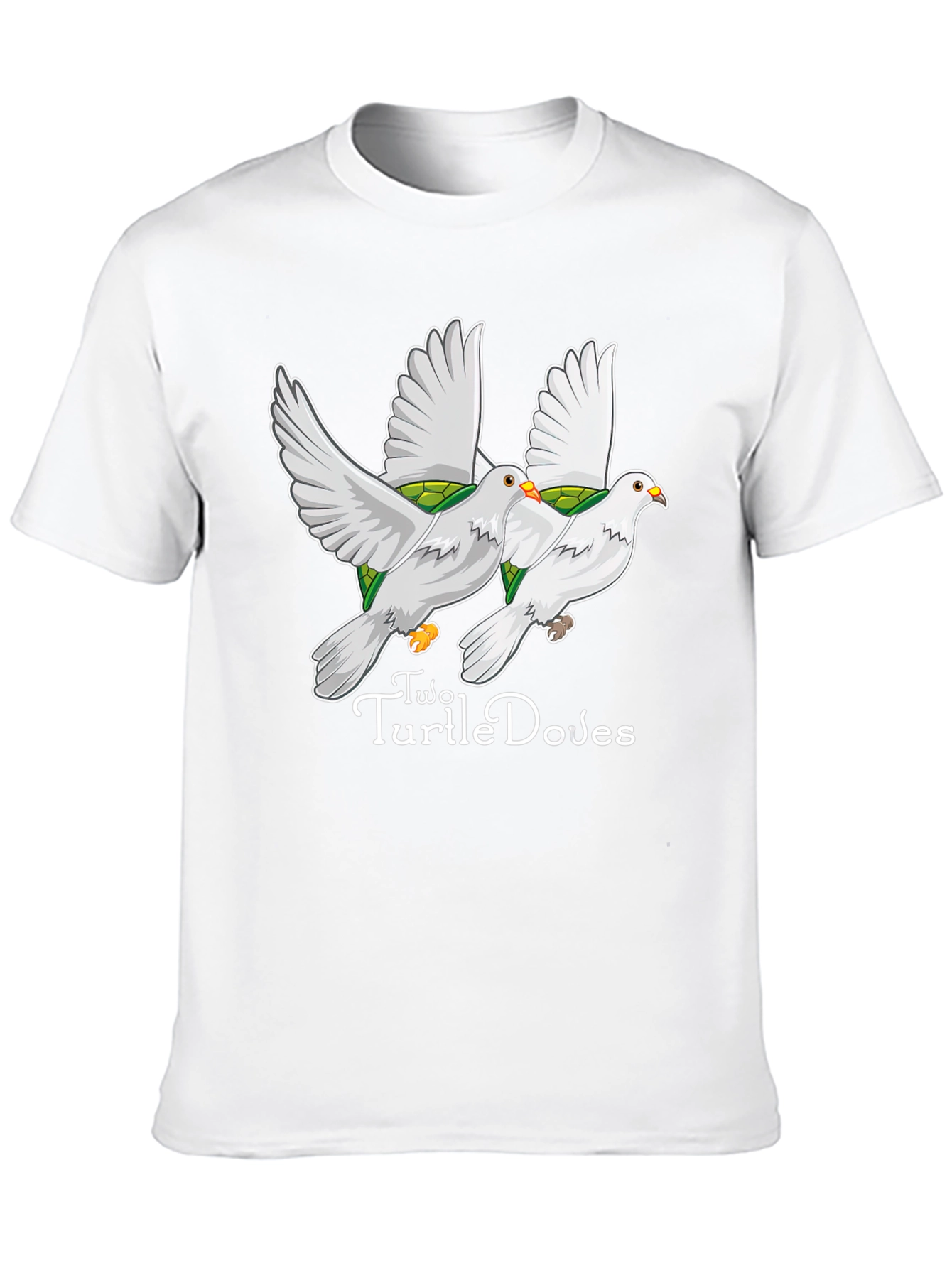 Camiseta Negra: Dos Tórtolas-Tortugas