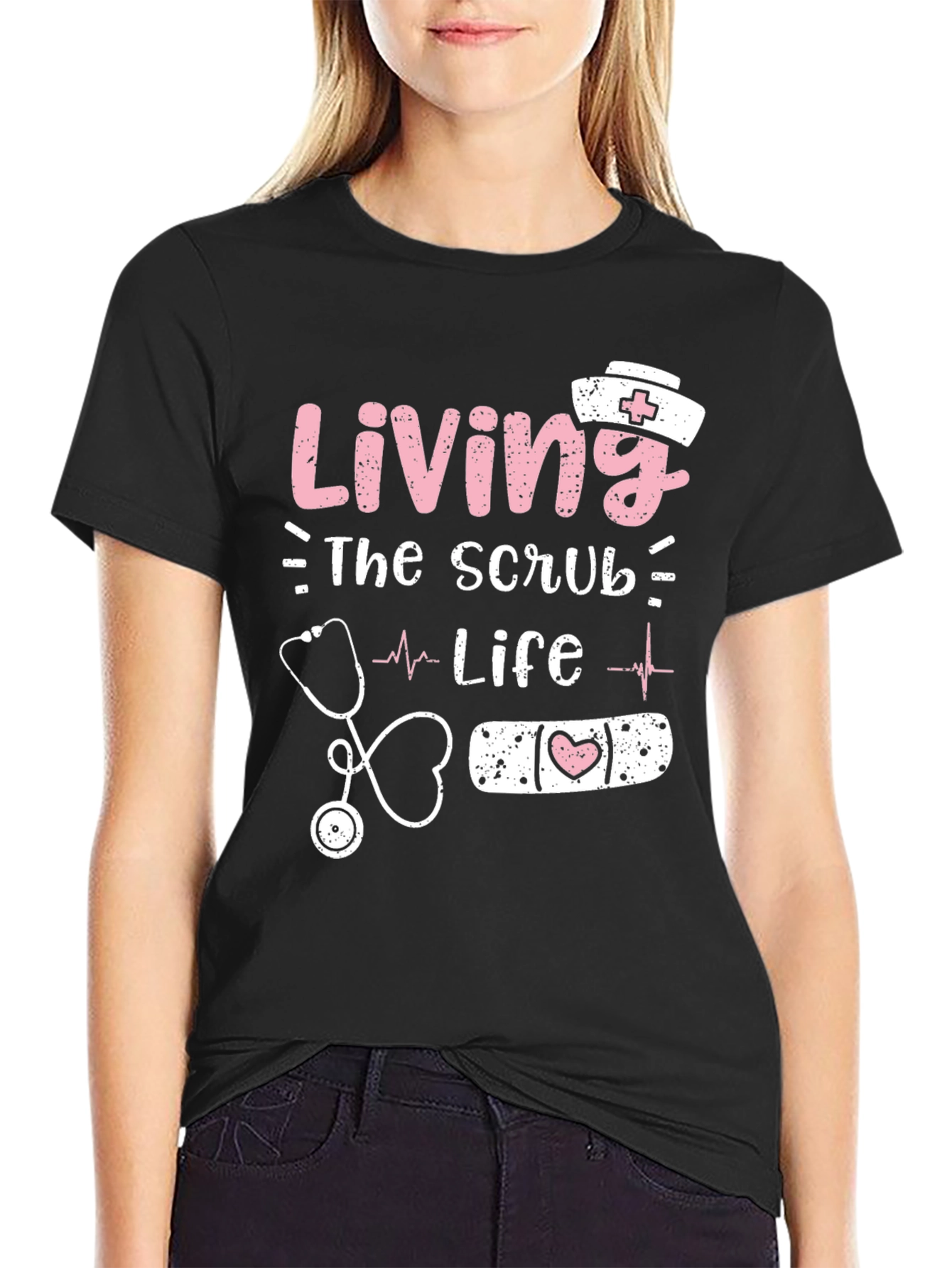 Camiseta Living the Scrub Life para Enfermeras