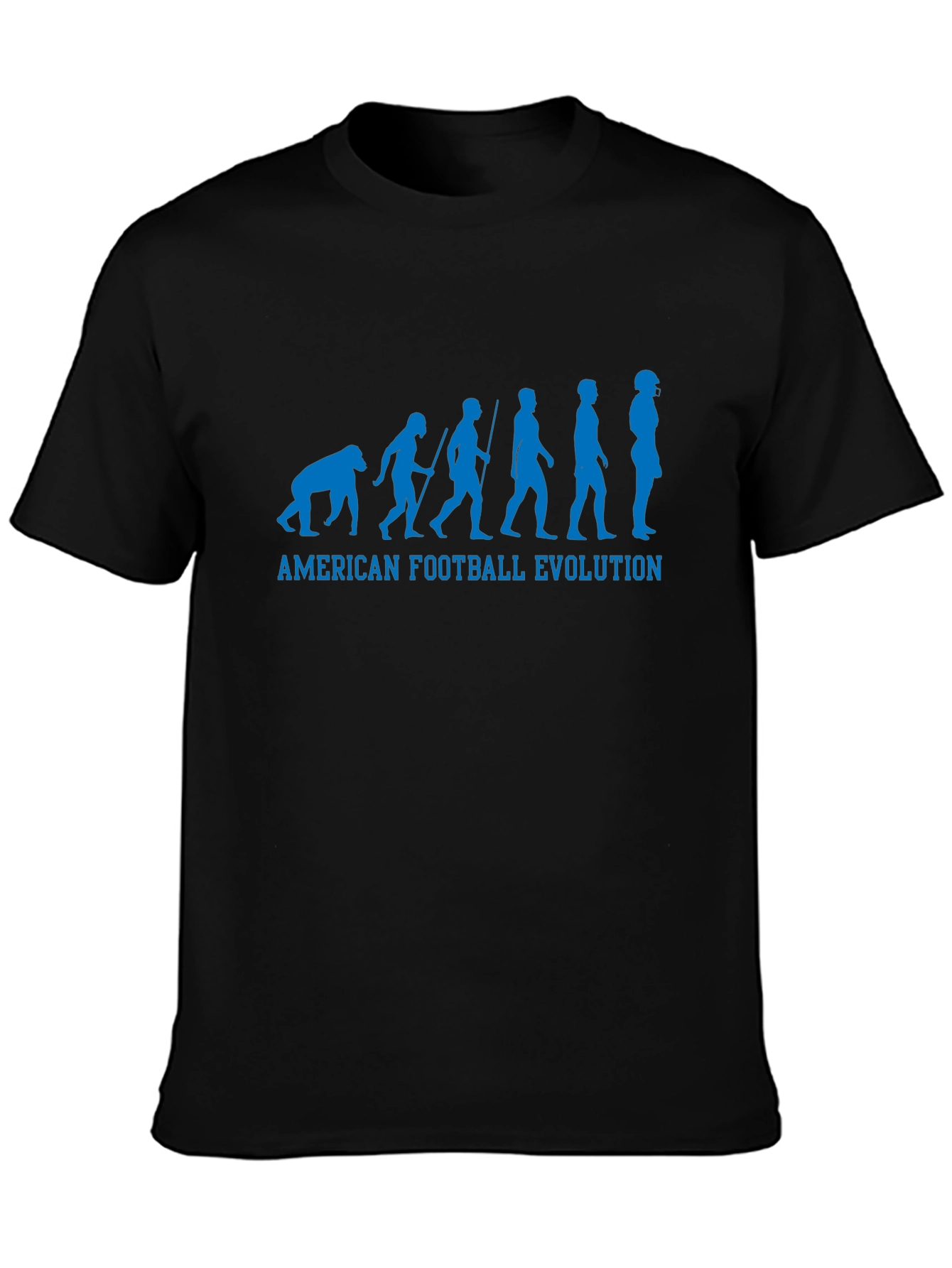 Camiseta Negra Evolución Fútbol Americano