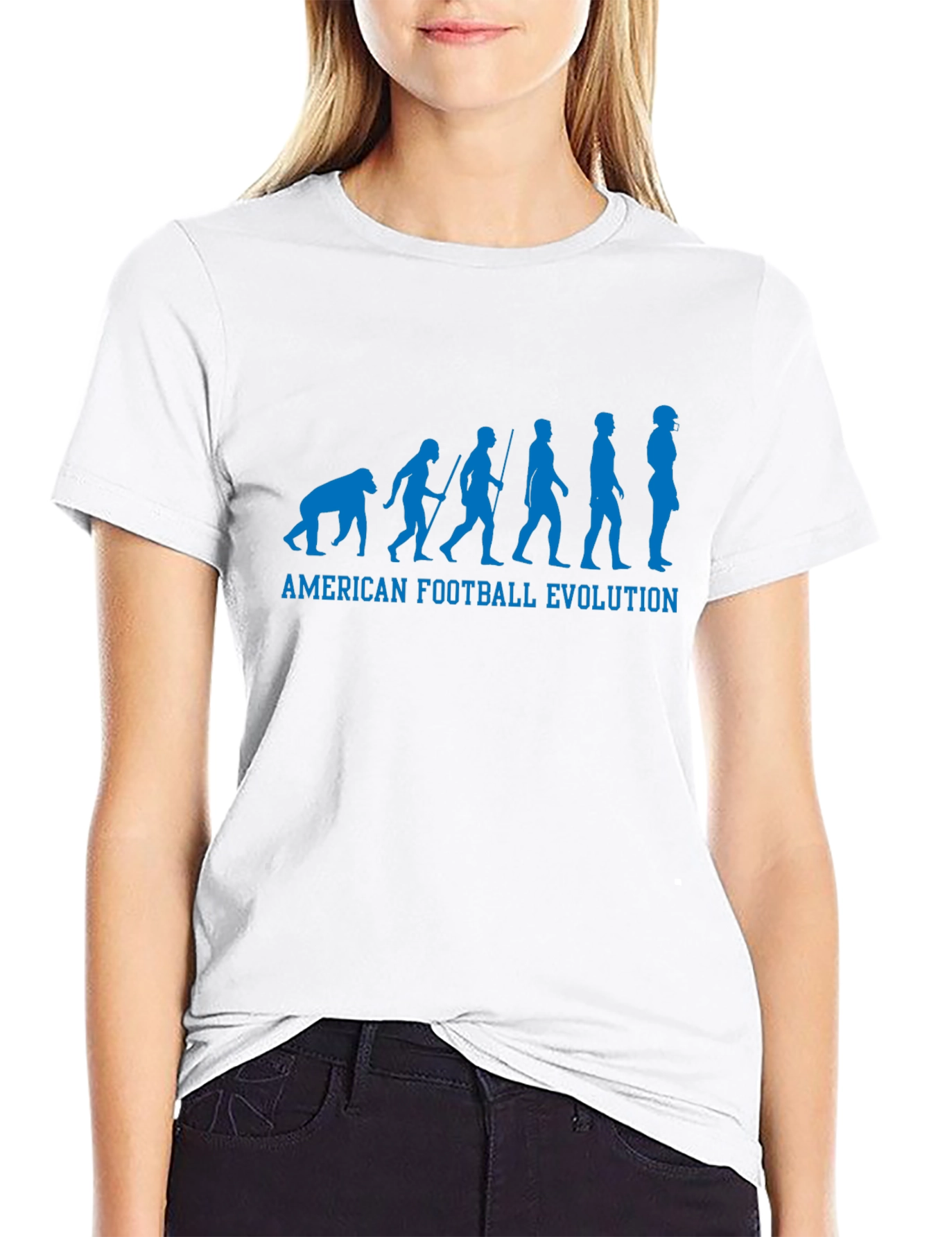 Camiseta Negra Evolución Fútbol Americano