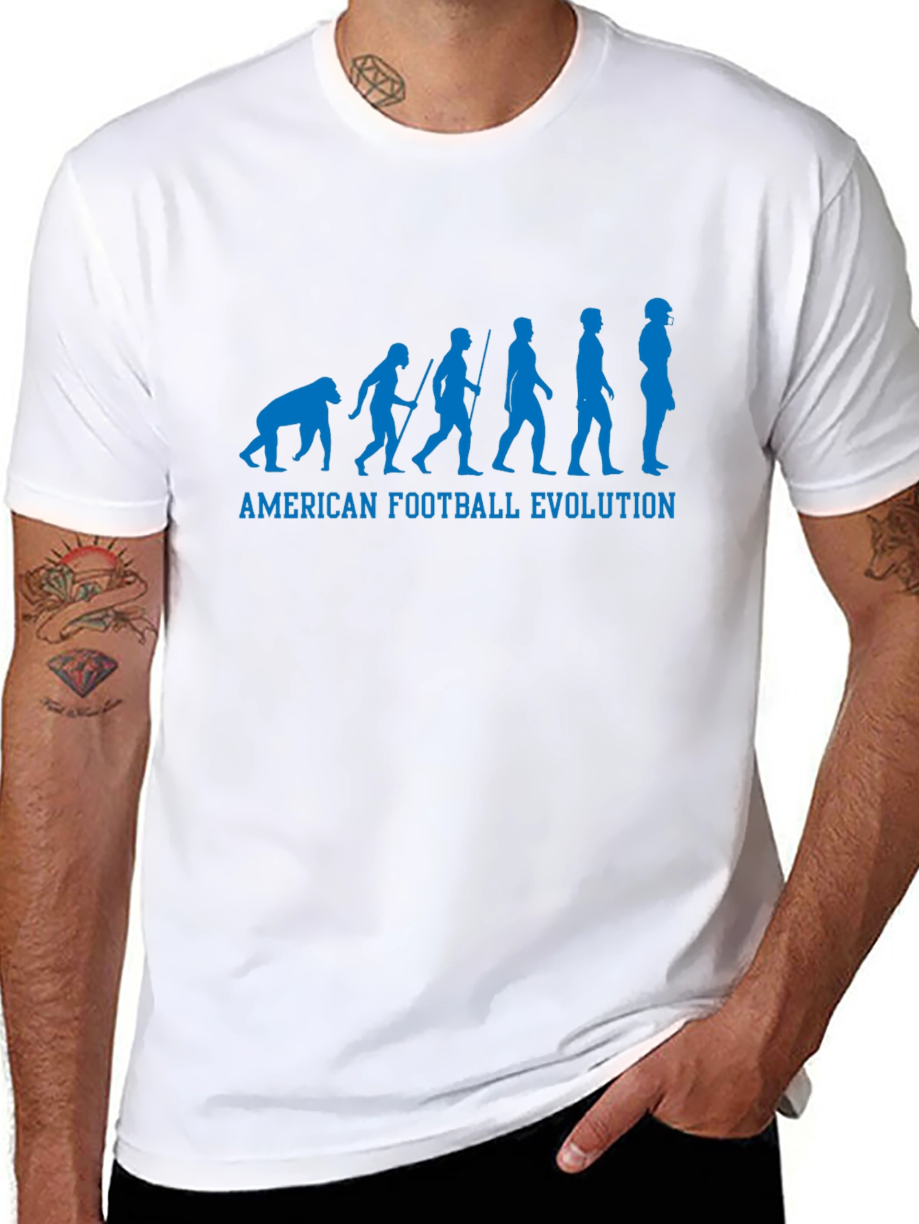 Camiseta Negra Evolución Fútbol Americano