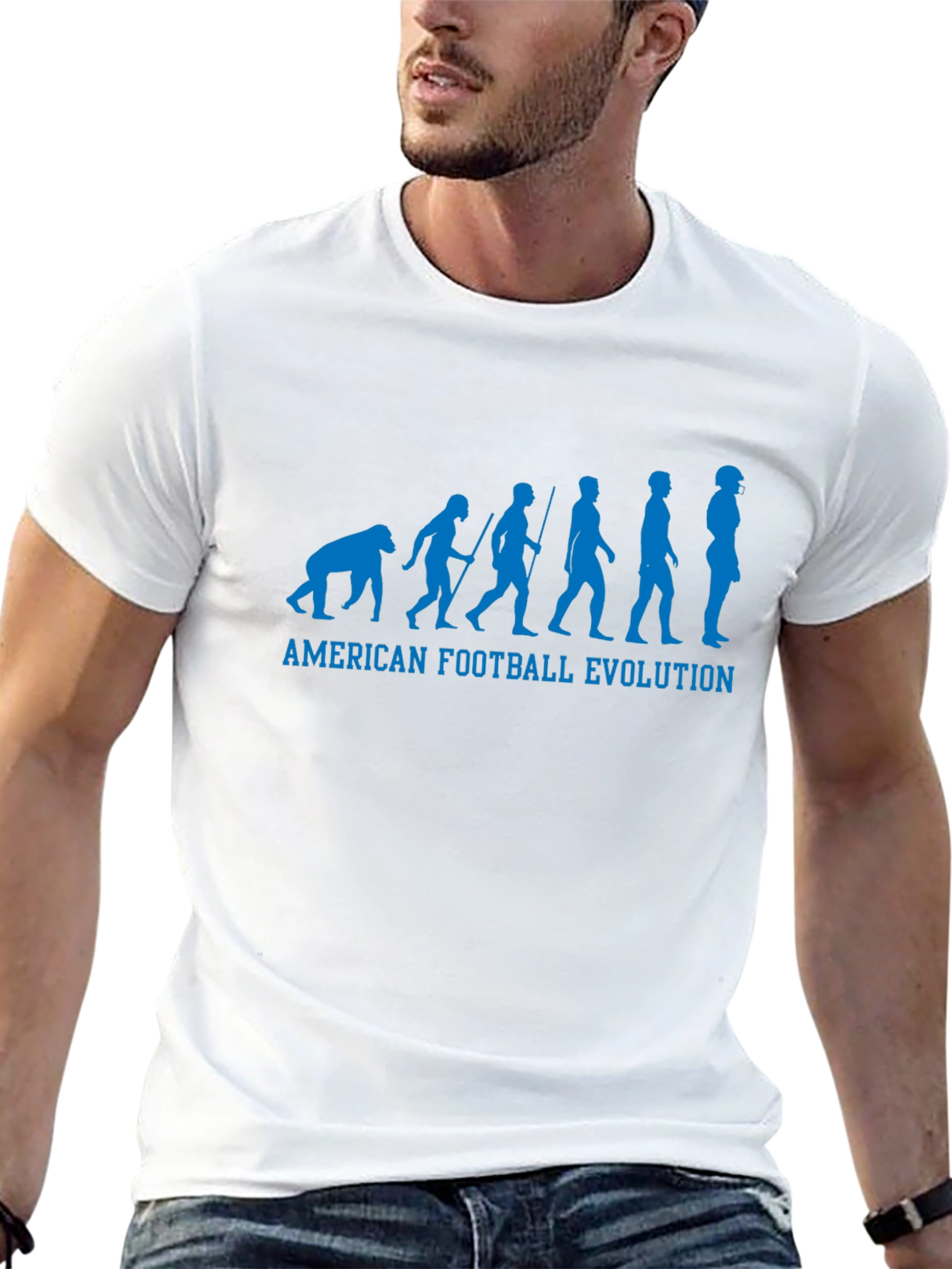 Camiseta Negra Evolución Fútbol Americano