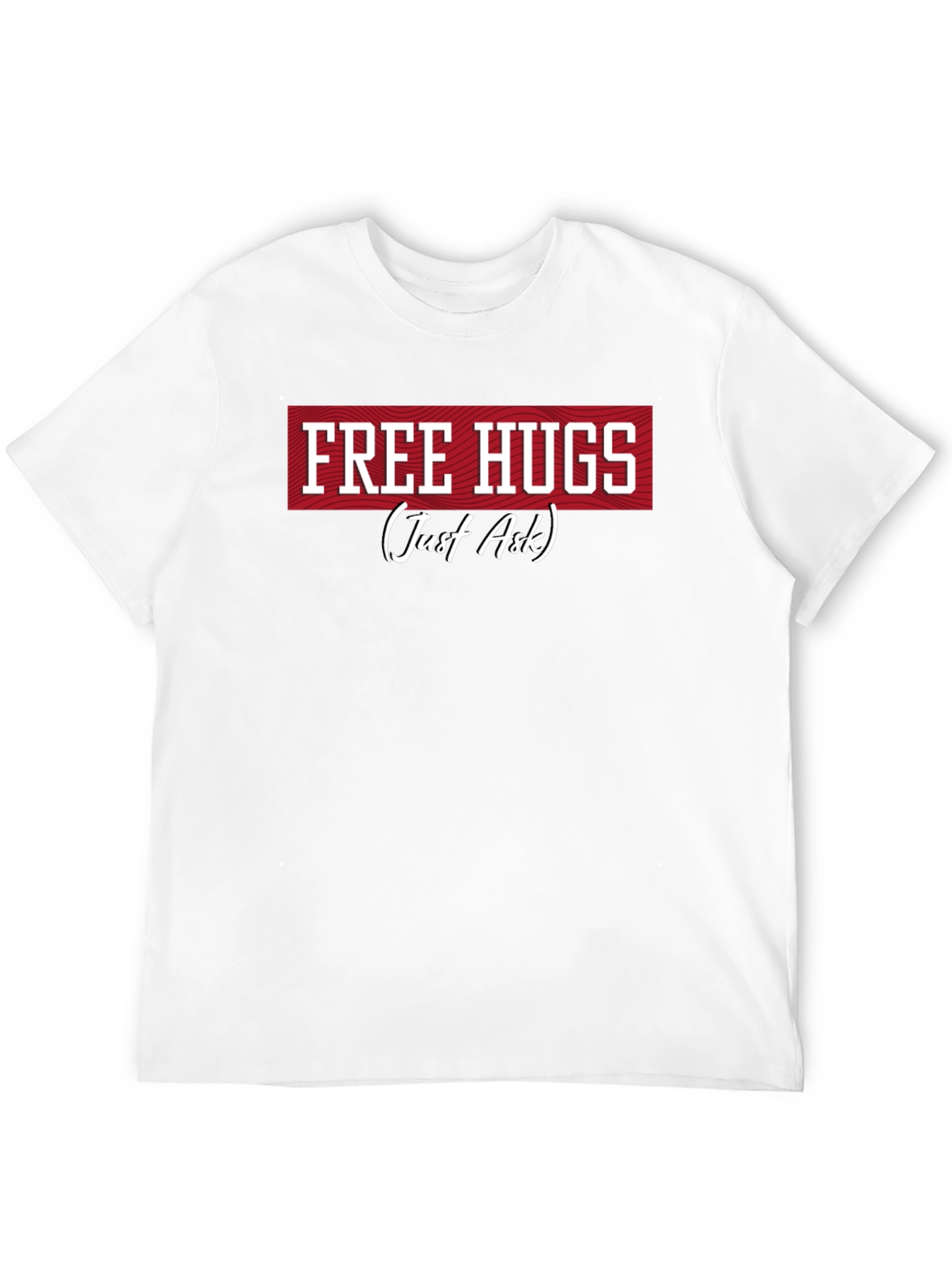 Camiseta Negra Free Hugs (Just Ask)