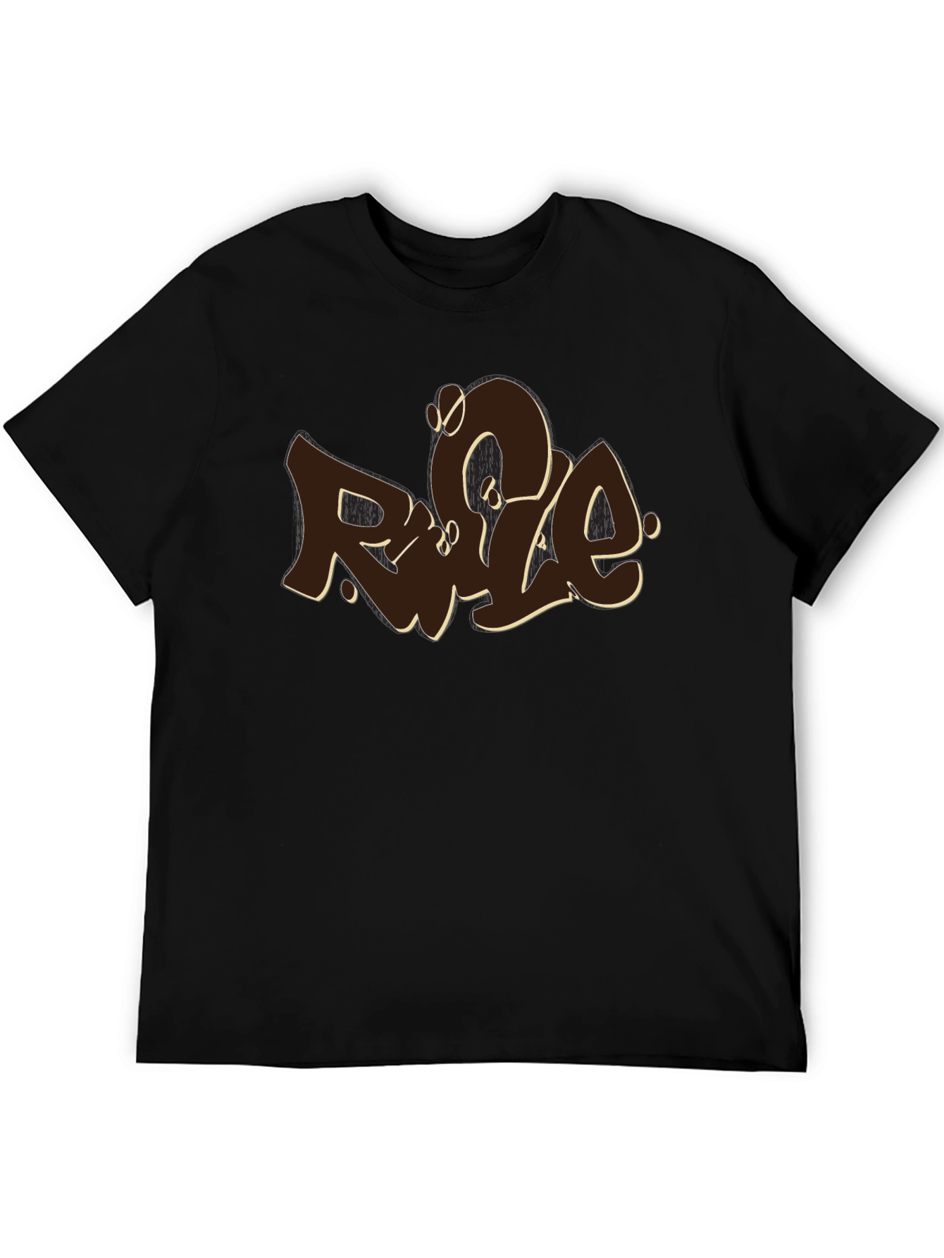 Camiseta Negra con Diseño Rule