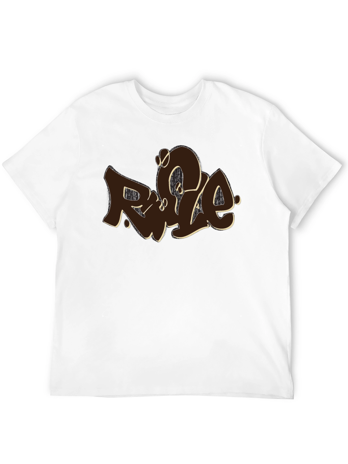 Camiseta Negra con Diseño Rule
