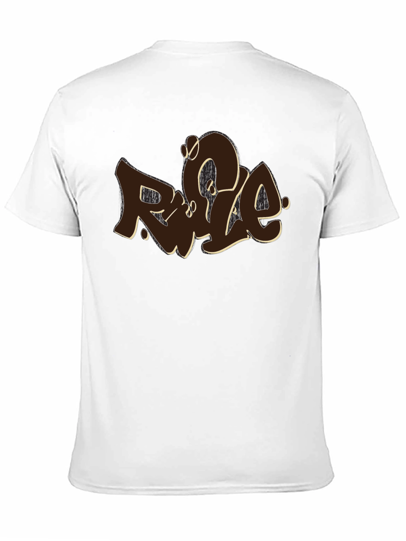 Camiseta Negra con Diseño Rule
