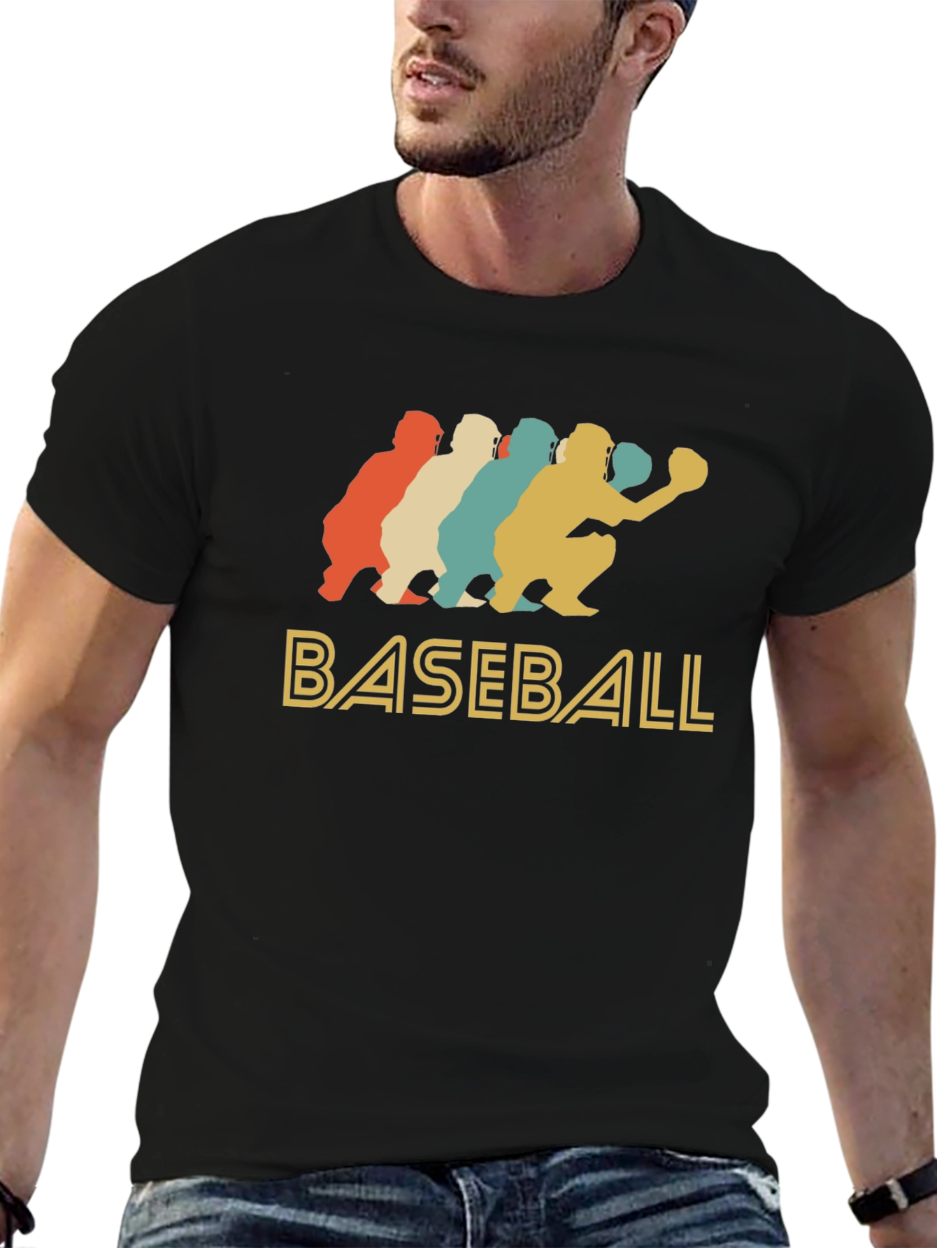 Camiseta Hombre Béisbol Retro