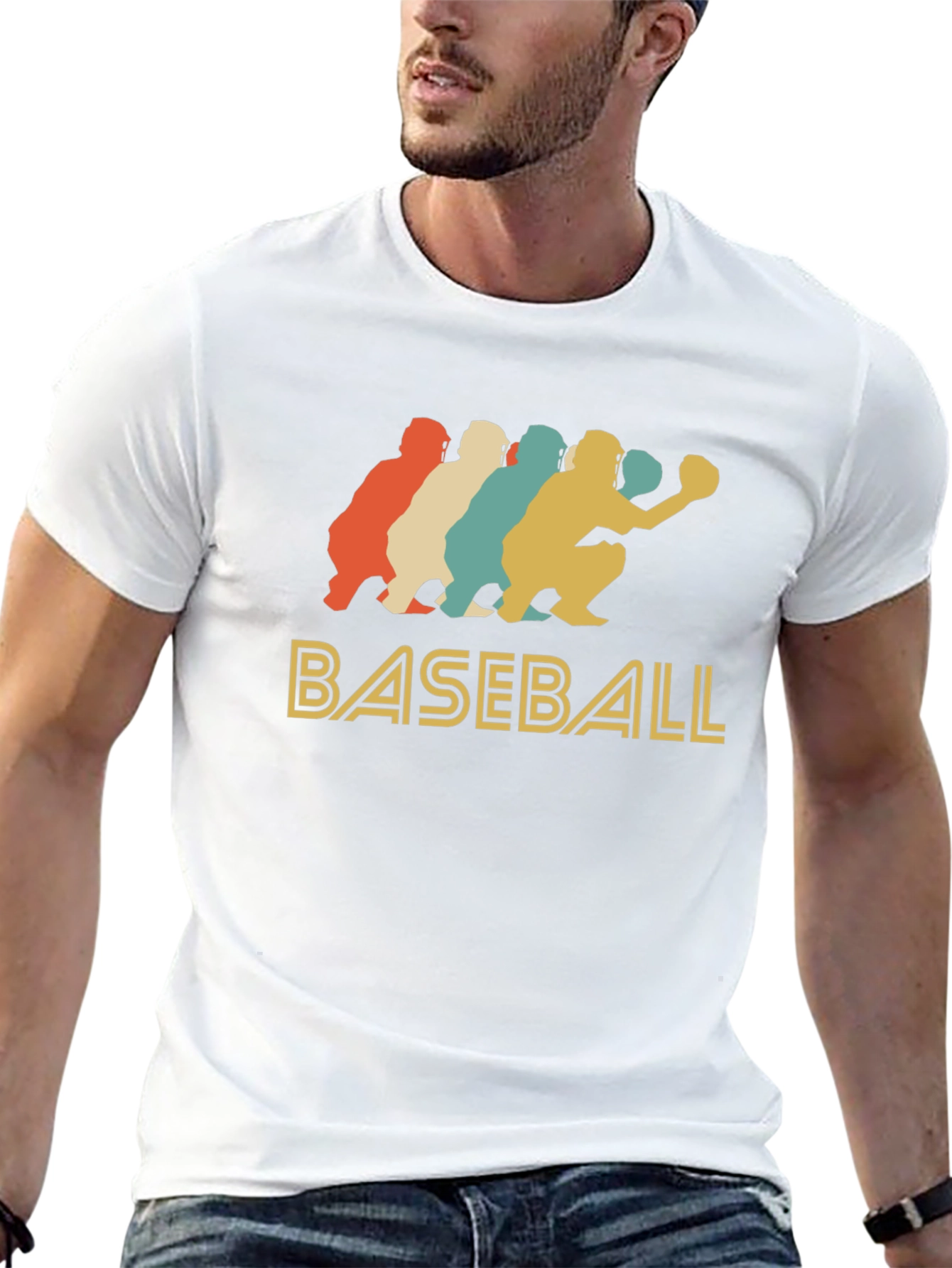Camiseta Hombre Béisbol Retro