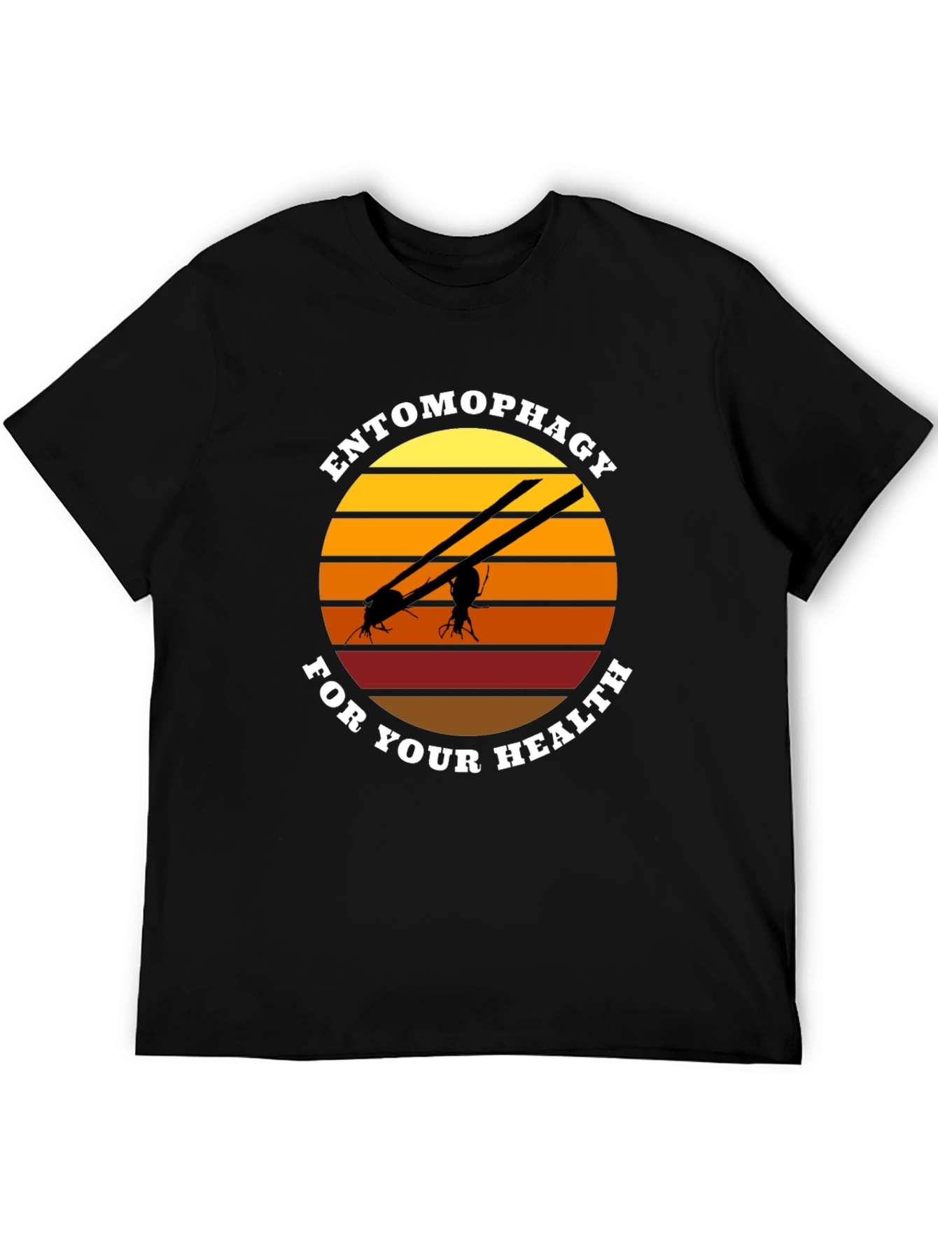 Camiseta Entomofagia Salud: Insectos Cuchillos Sol