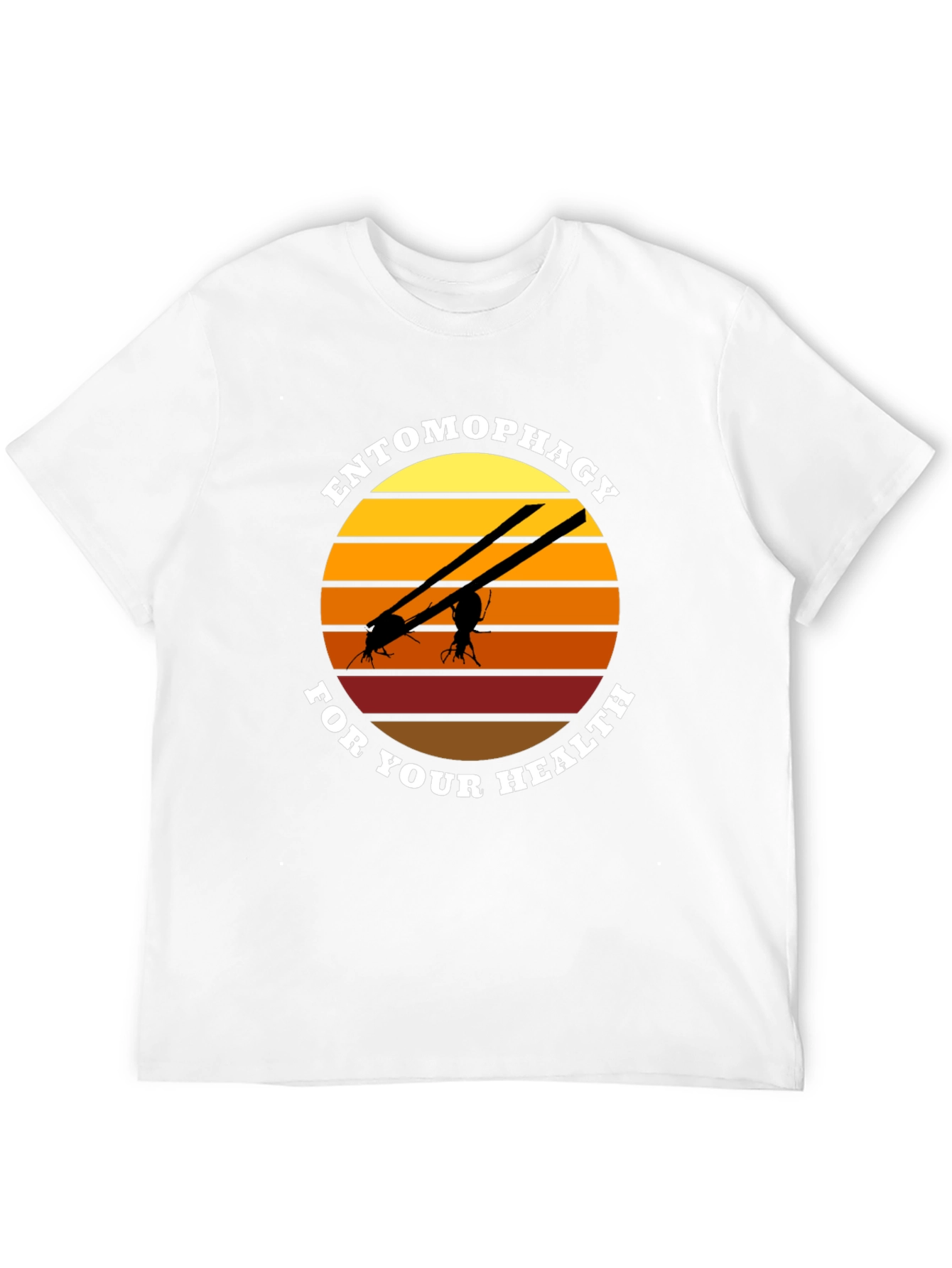 Camiseta Entomofagia Salud: Insectos Cuchillos Sol