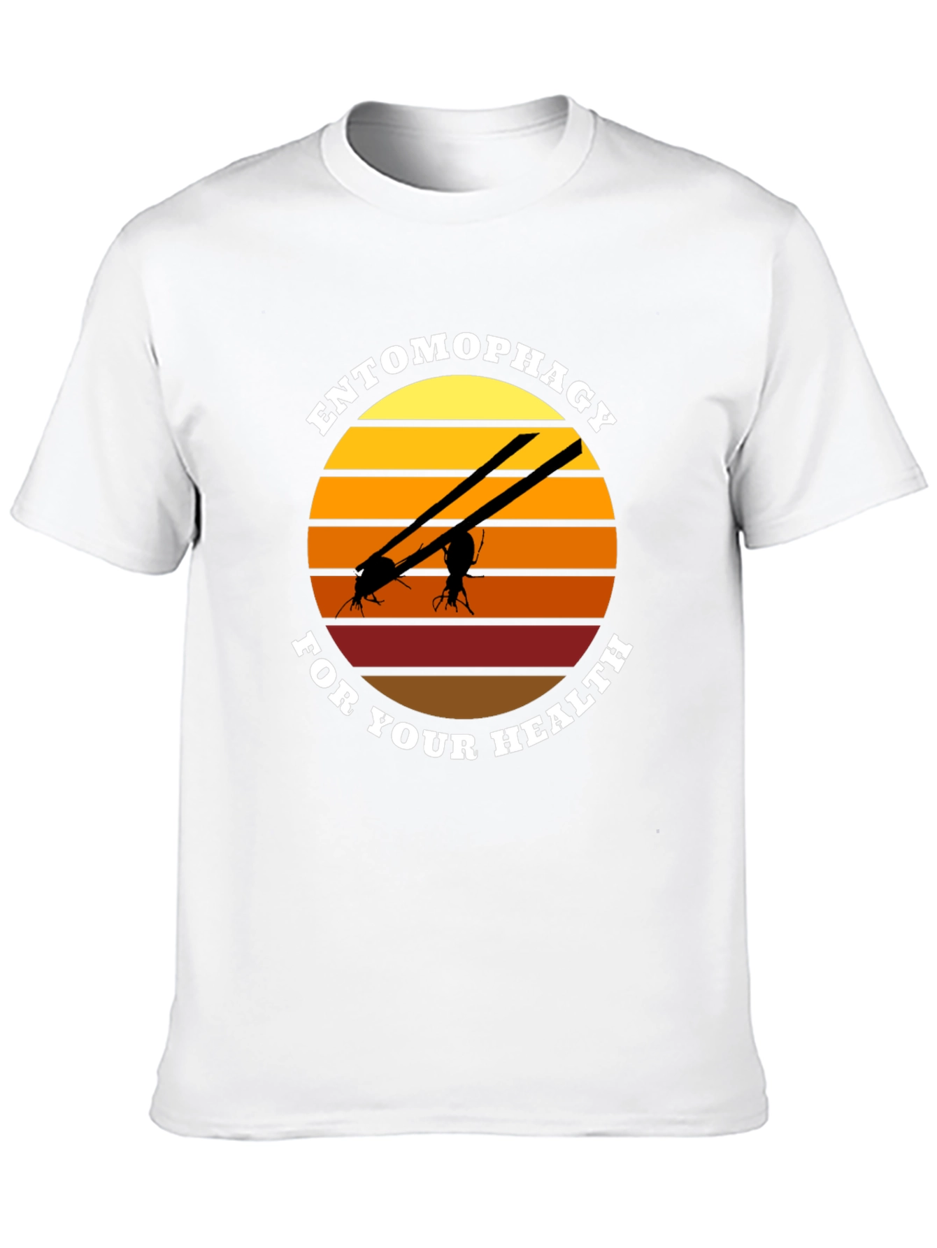 Camiseta Entomofagia Salud: Insectos Cuchillos Sol