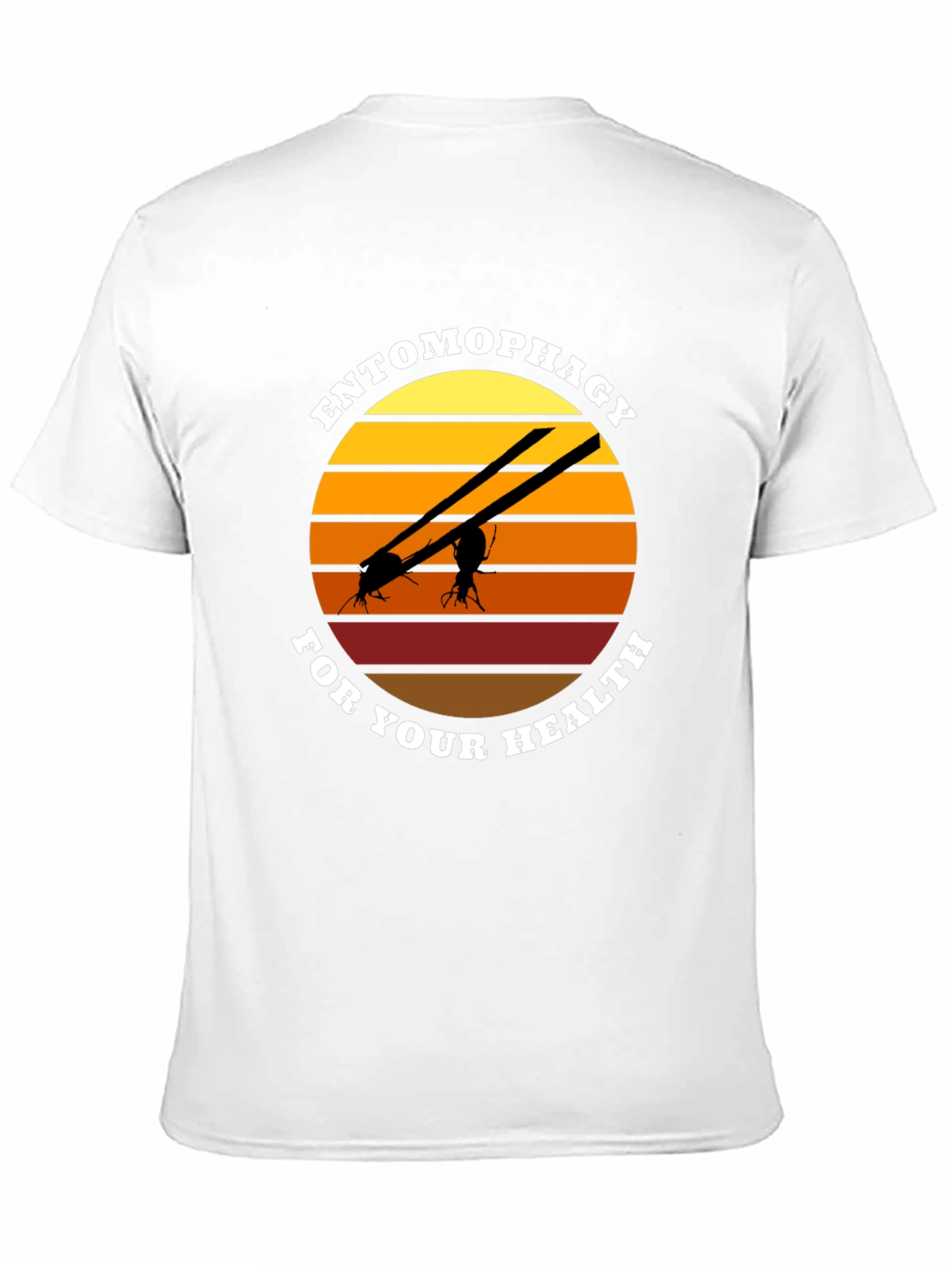 Camiseta Entomofagia Salud: Insectos Cuchillos Sol