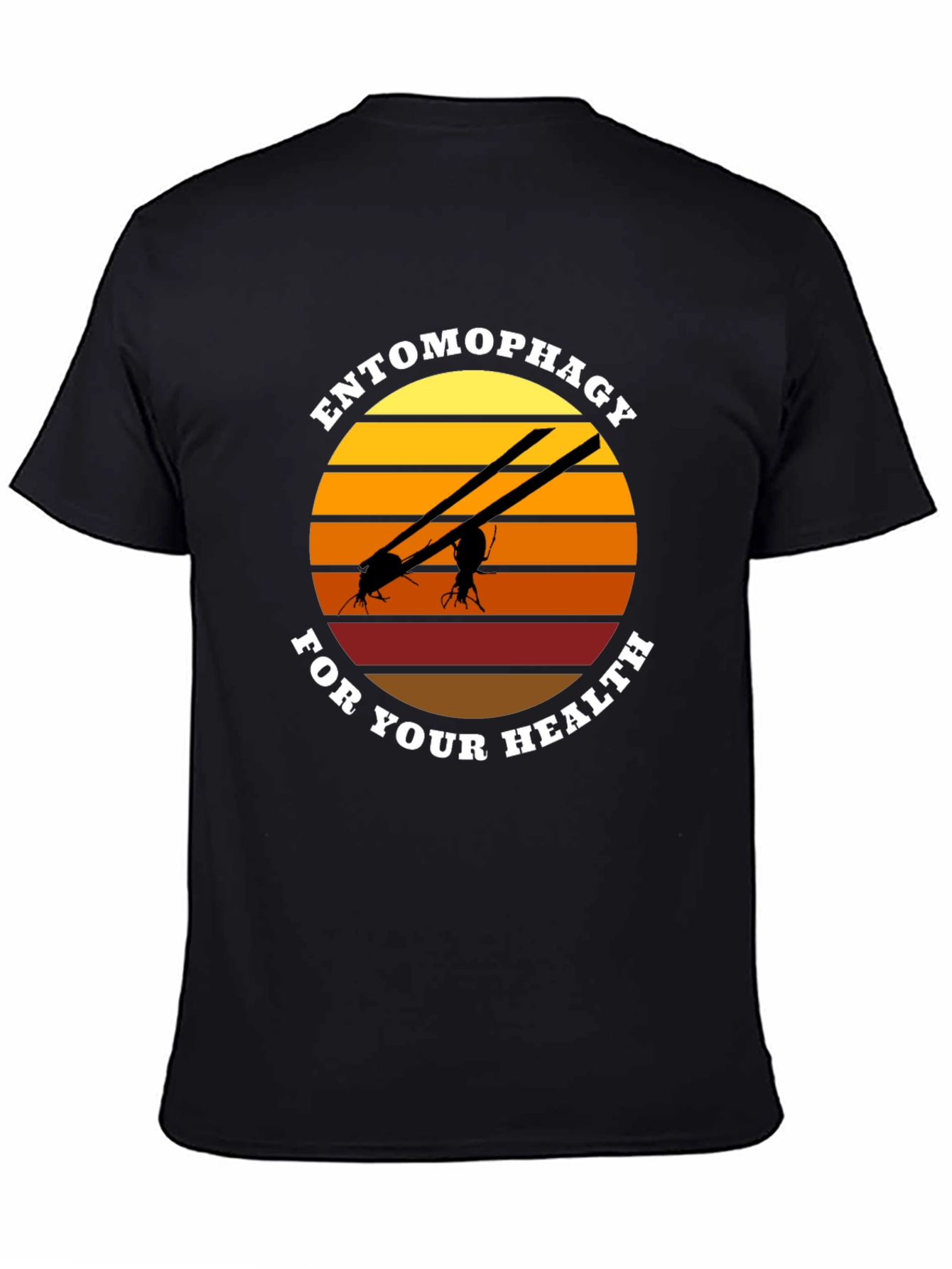 Camiseta Entomofagia Salud: Insectos Cuchillos Sol
