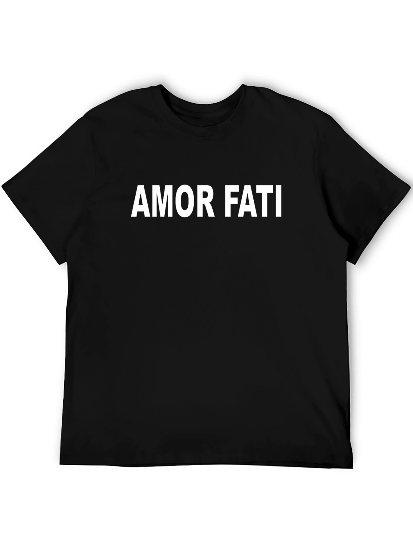 Camiseta Negra Amor Fati - Filosofía Estoica