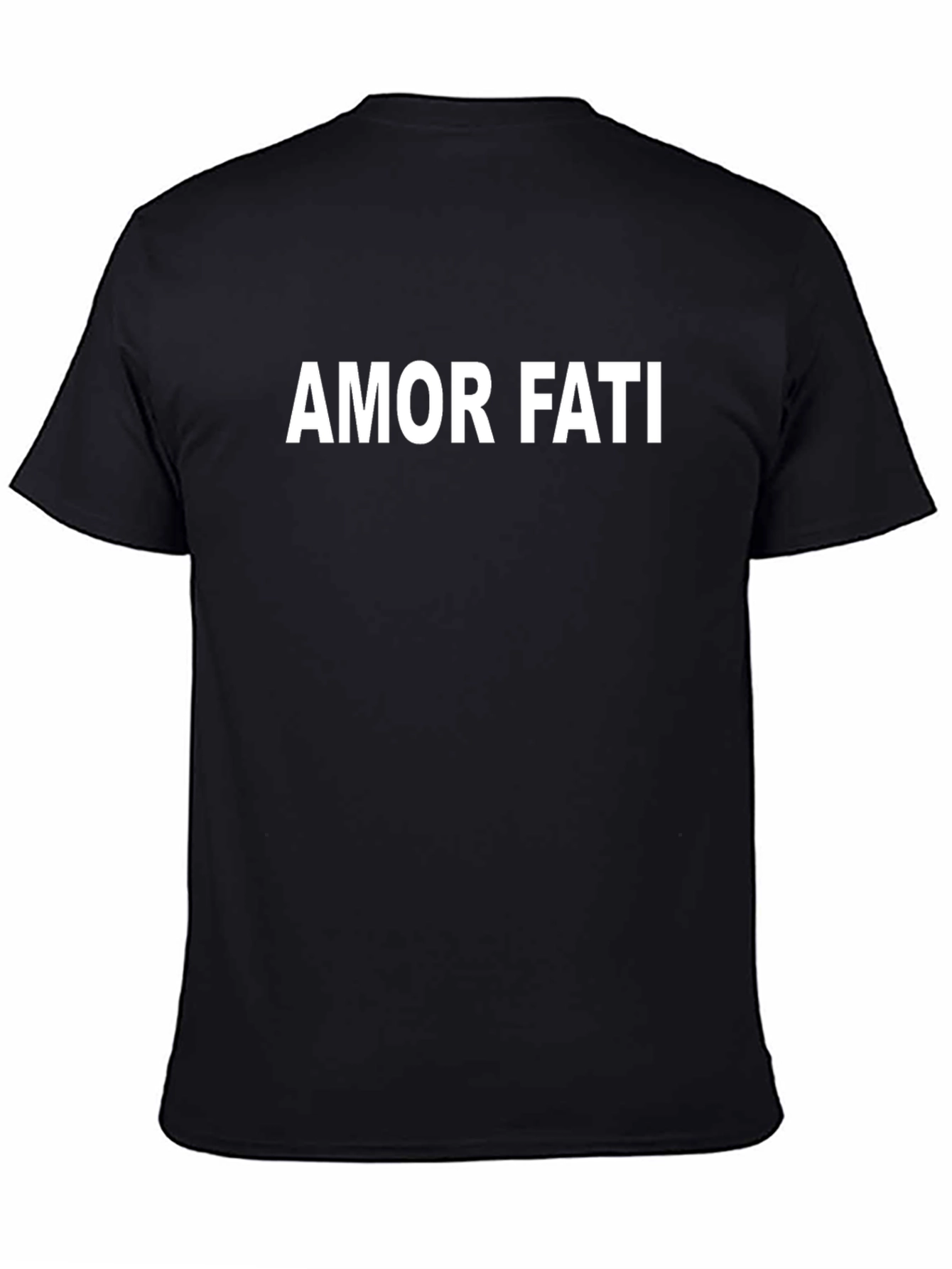 Camiseta Negra Amor Fati - Filosofía Estoica