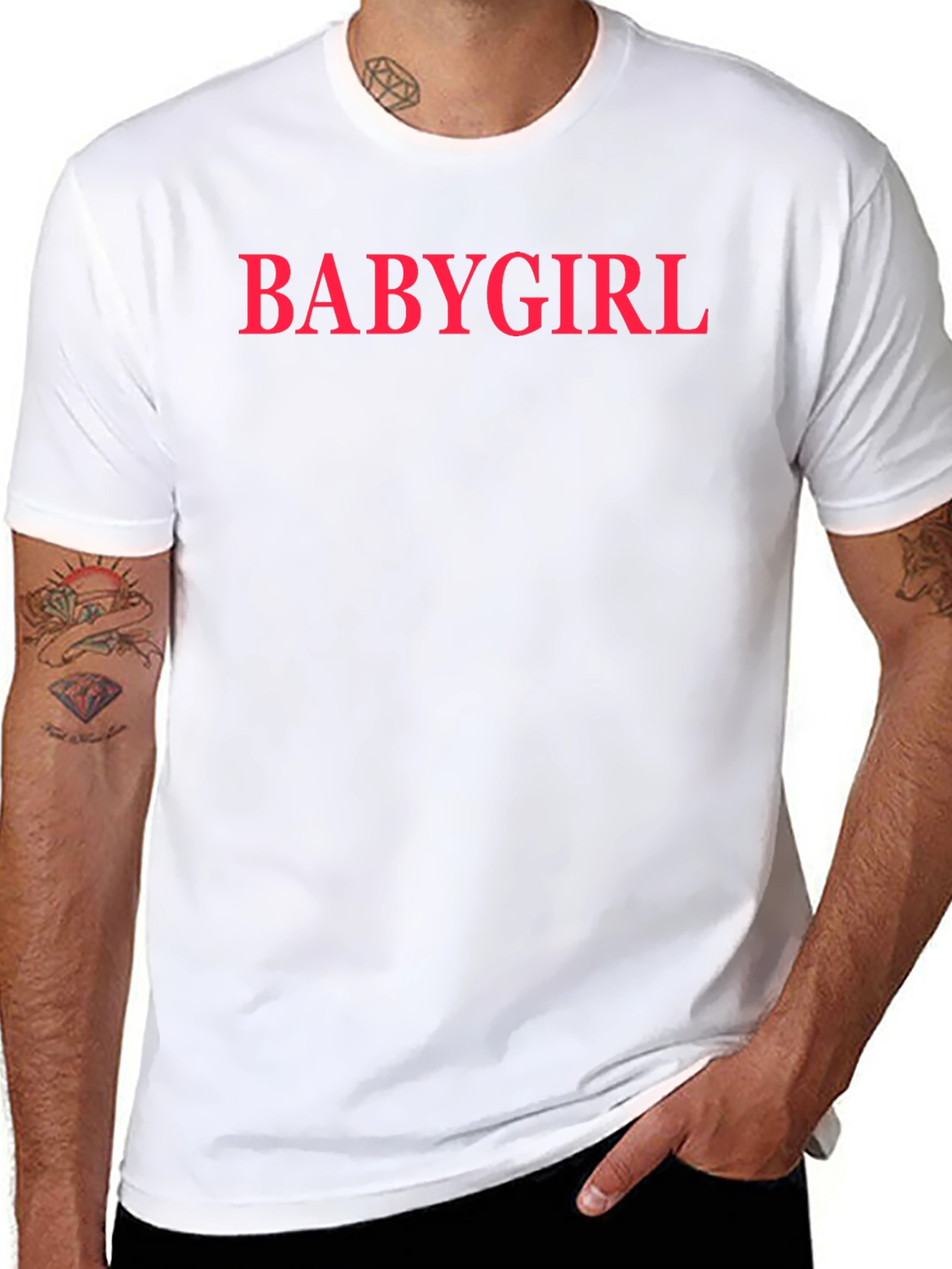 Camiseta Negra Babygirl para Hombre