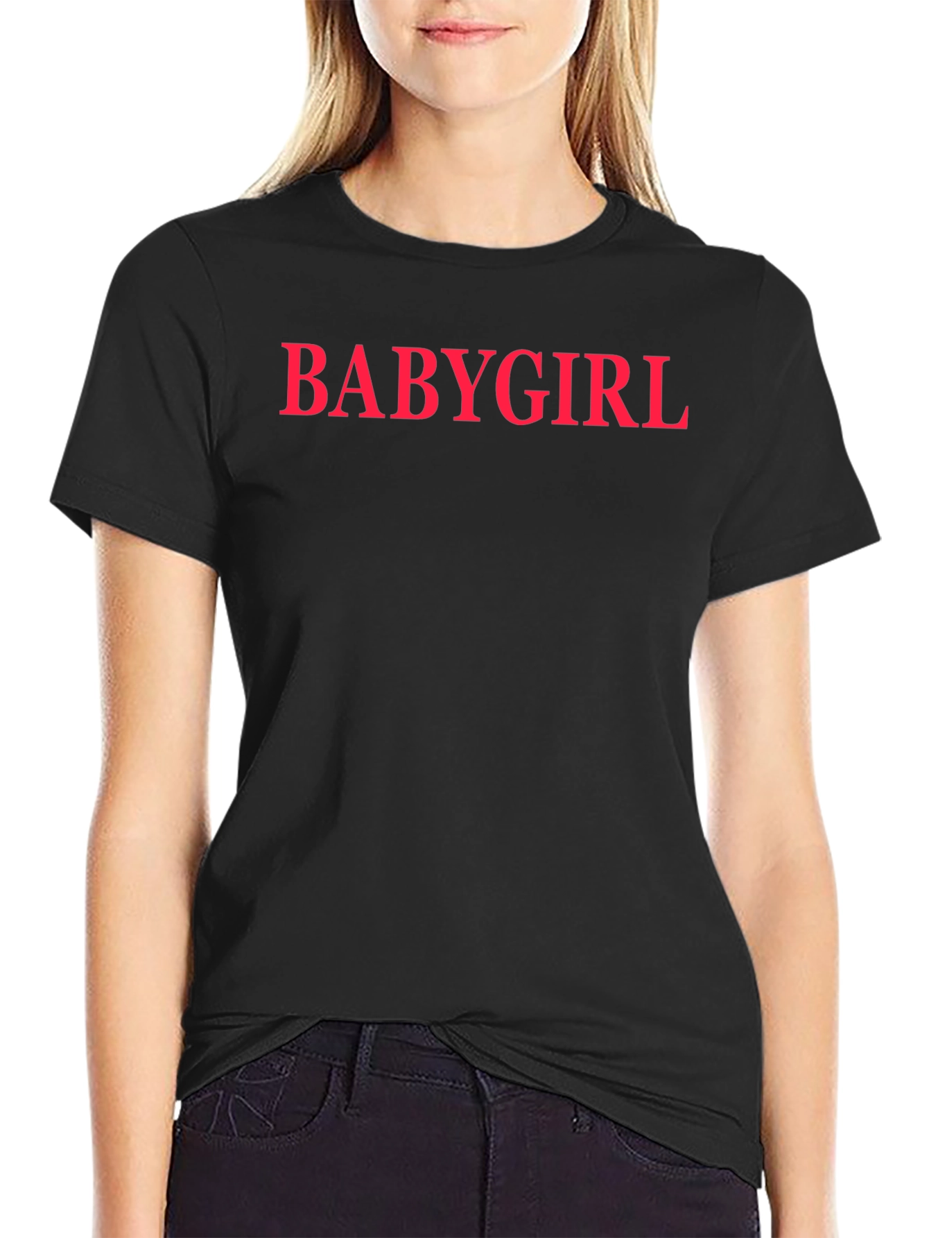 Camiseta Negra Babygirl para Hombre
