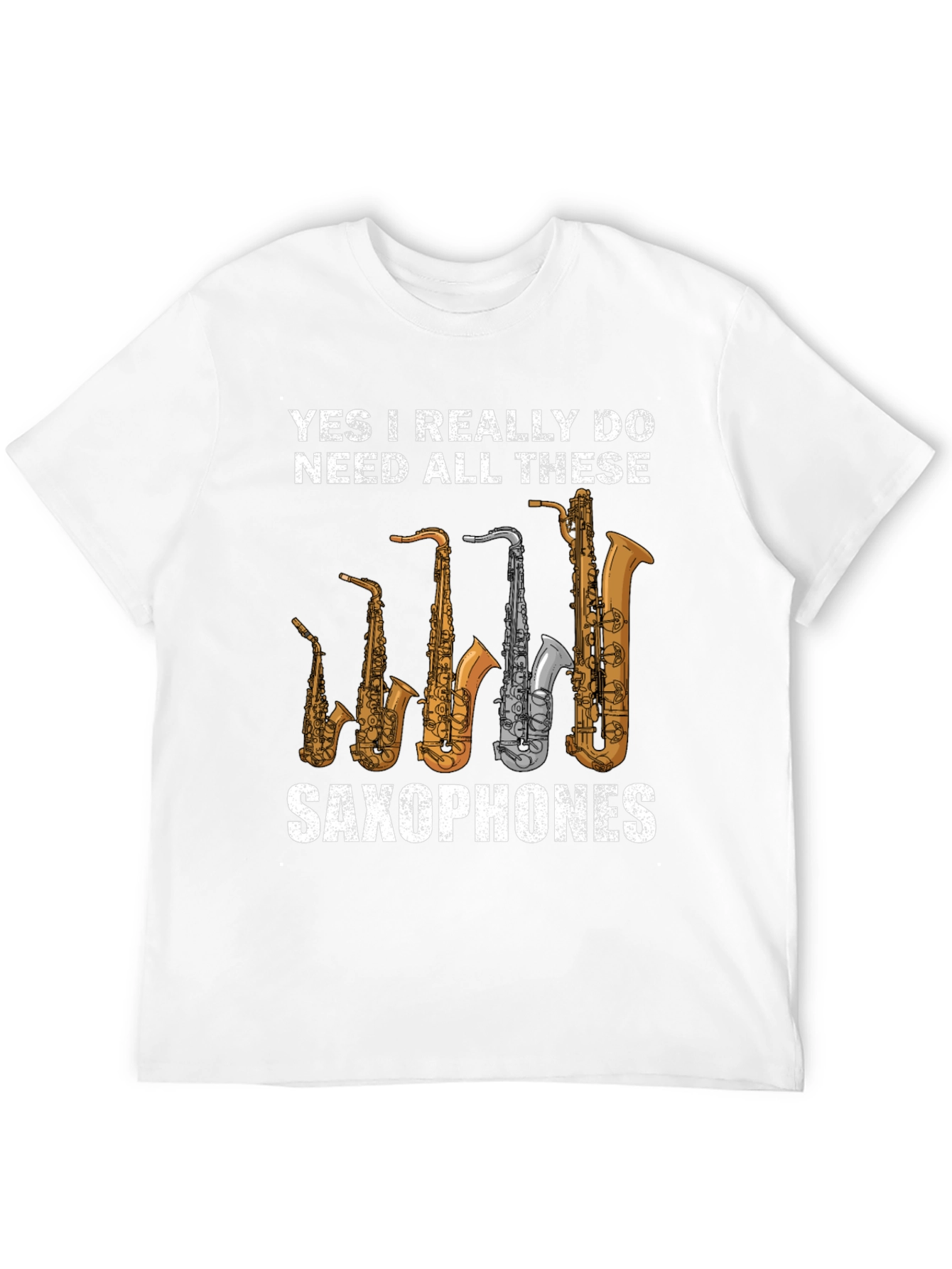 Camiseta Negra de Saxofones: ¡Para Amantes de la Música!