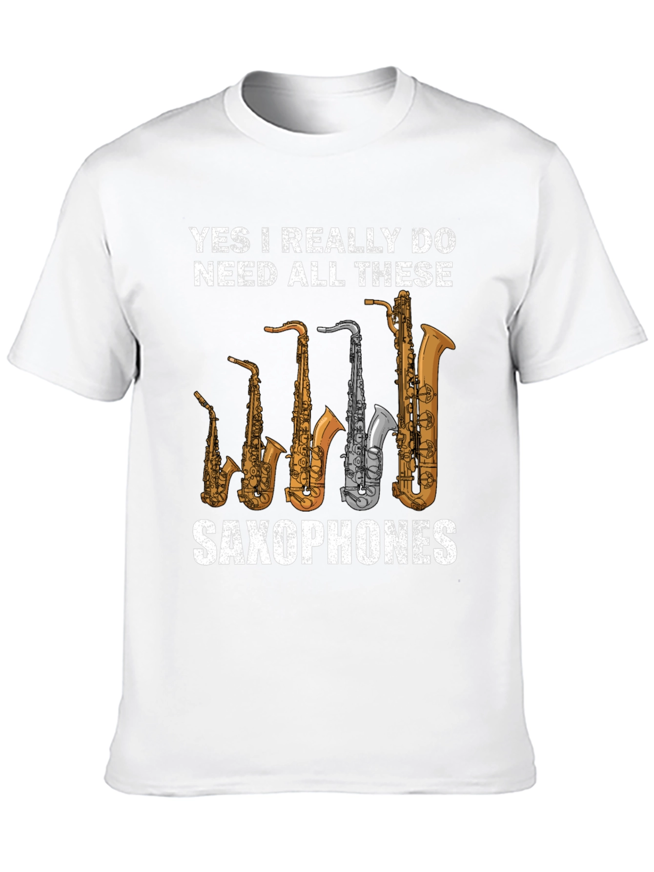 Camiseta Negra de Saxofones: ¡Para Amantes de la Música!