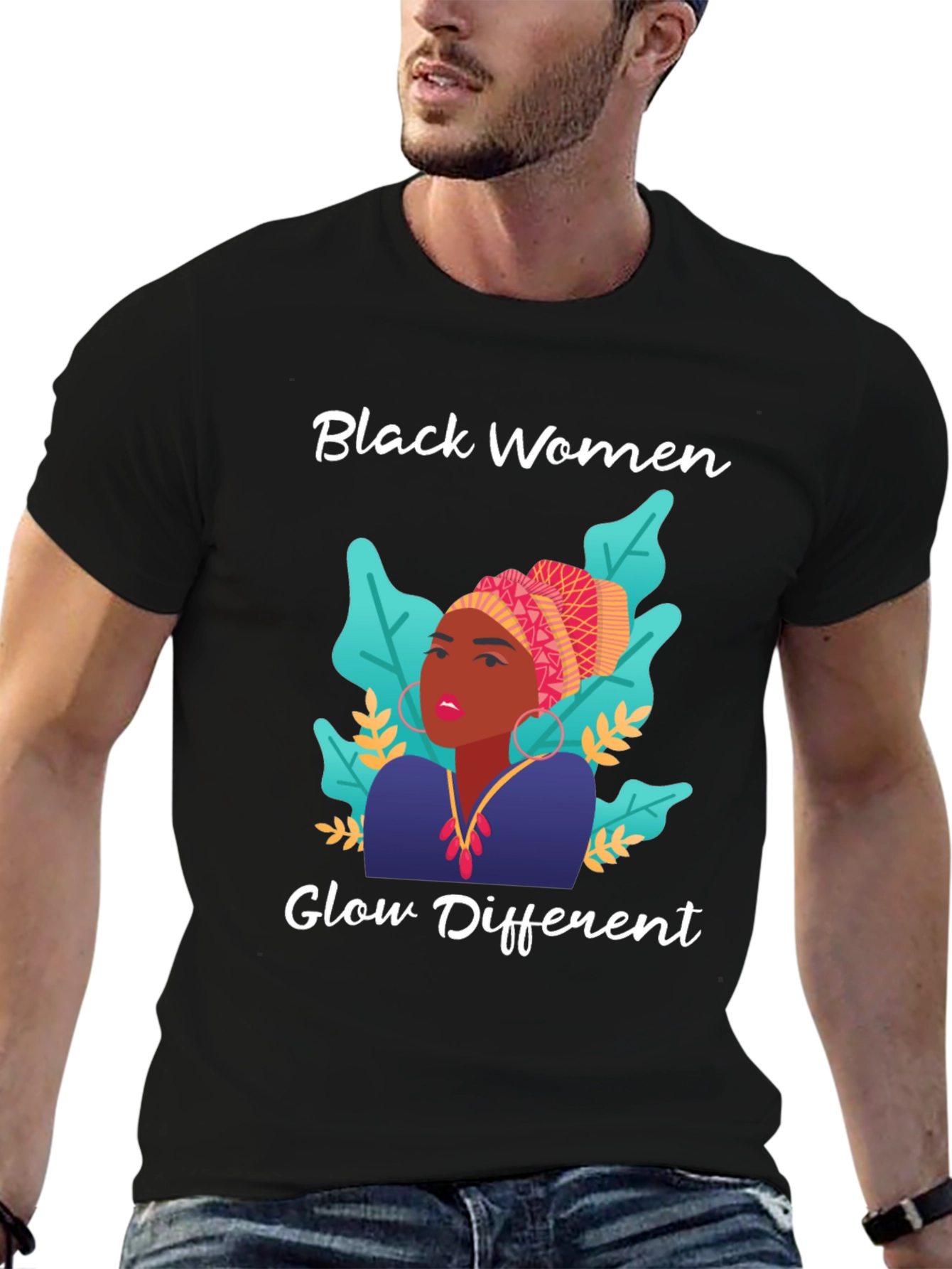 Camiseta Negra: Mujeres Negras Brillan Diferente
