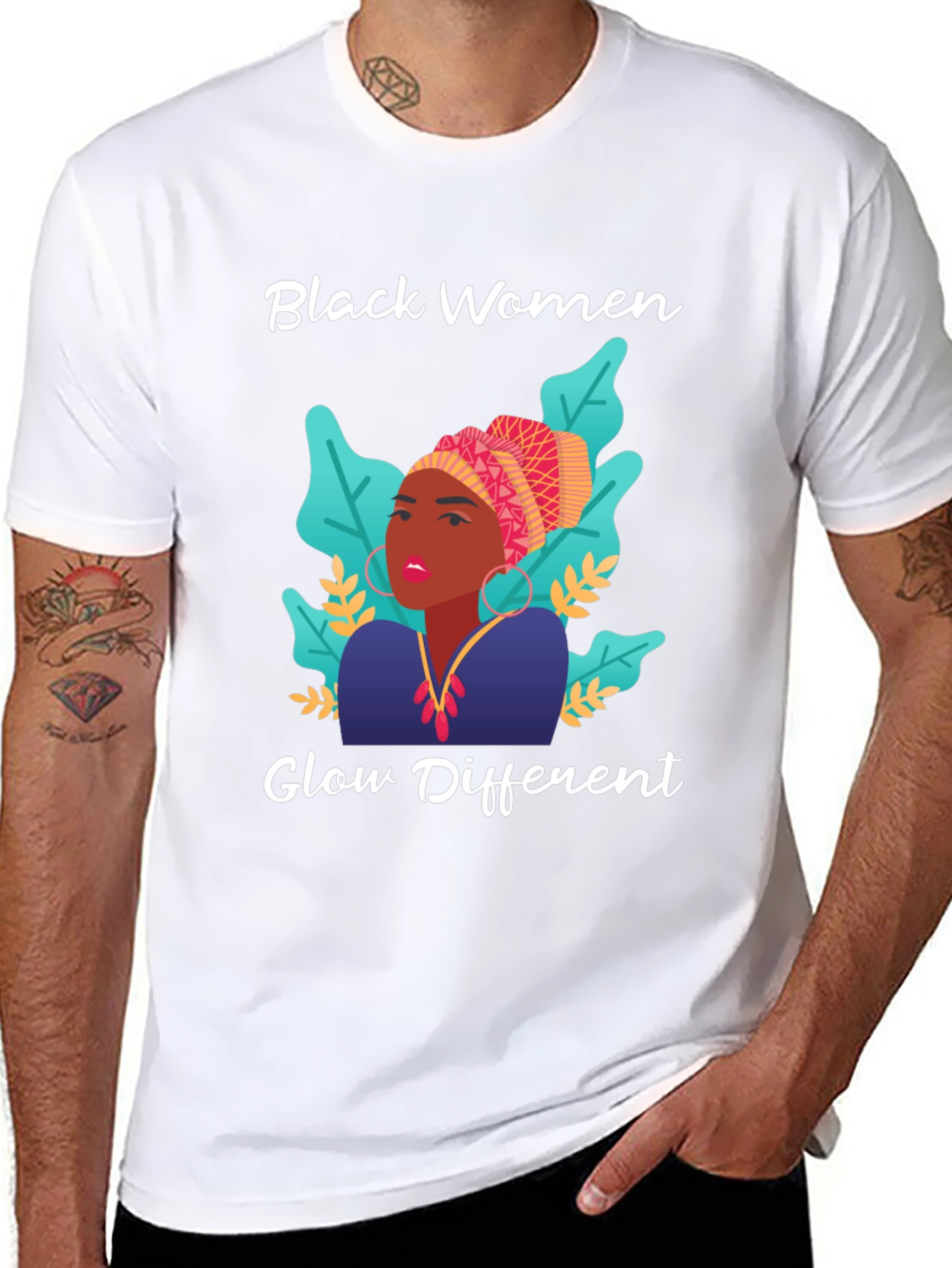 Camiseta Negra: Mujeres Negras Brillan Diferente