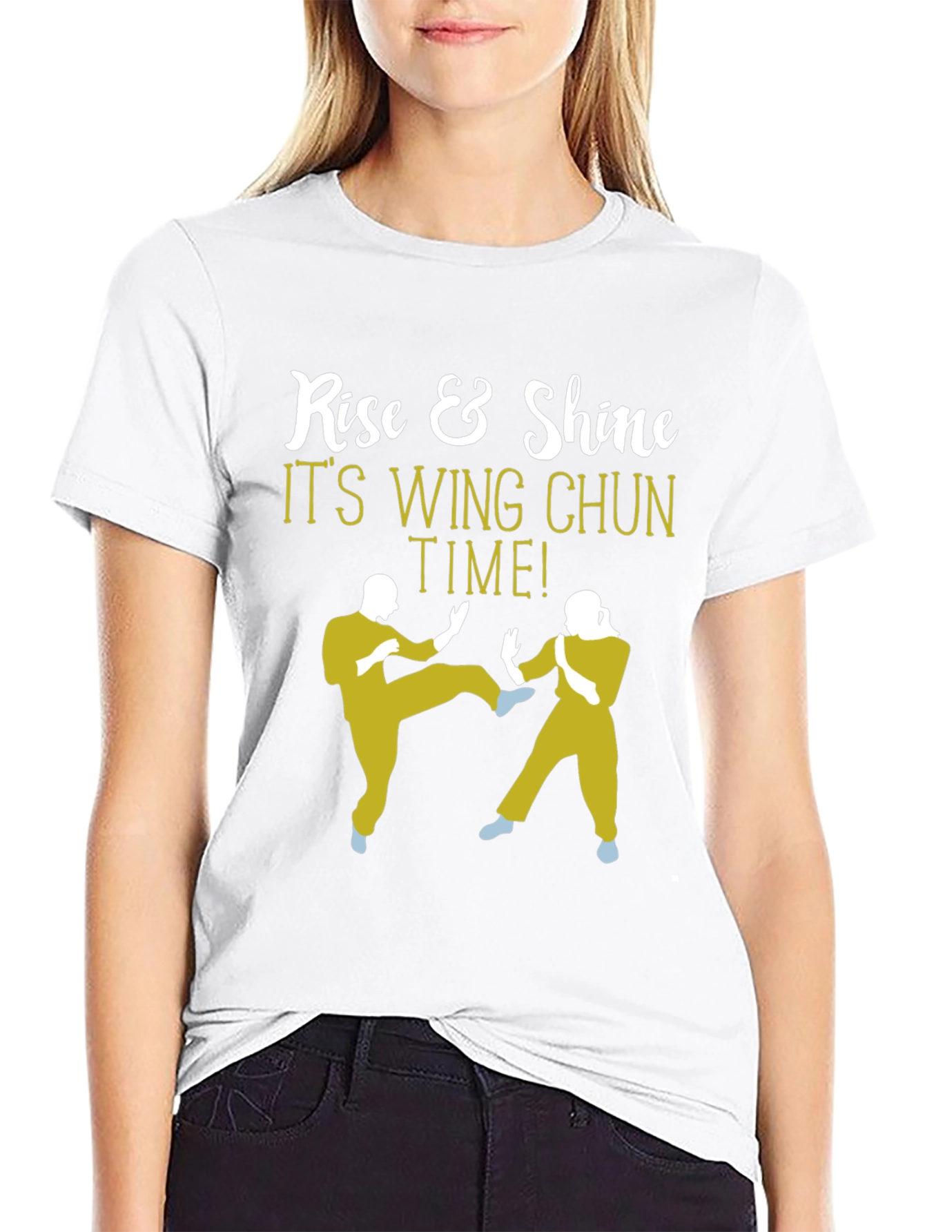 Camiseta Wing Chun: ¡Levántate y Brilla!