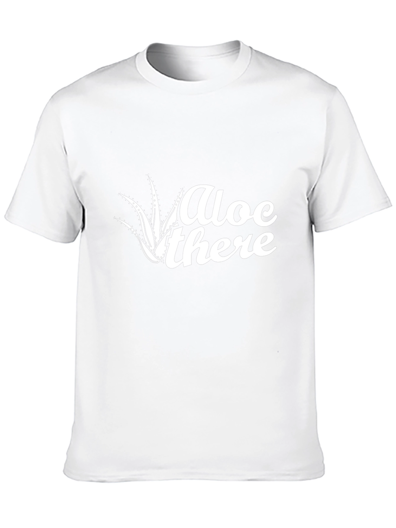Camiseta Negra Hombre con Diseño Aloe There