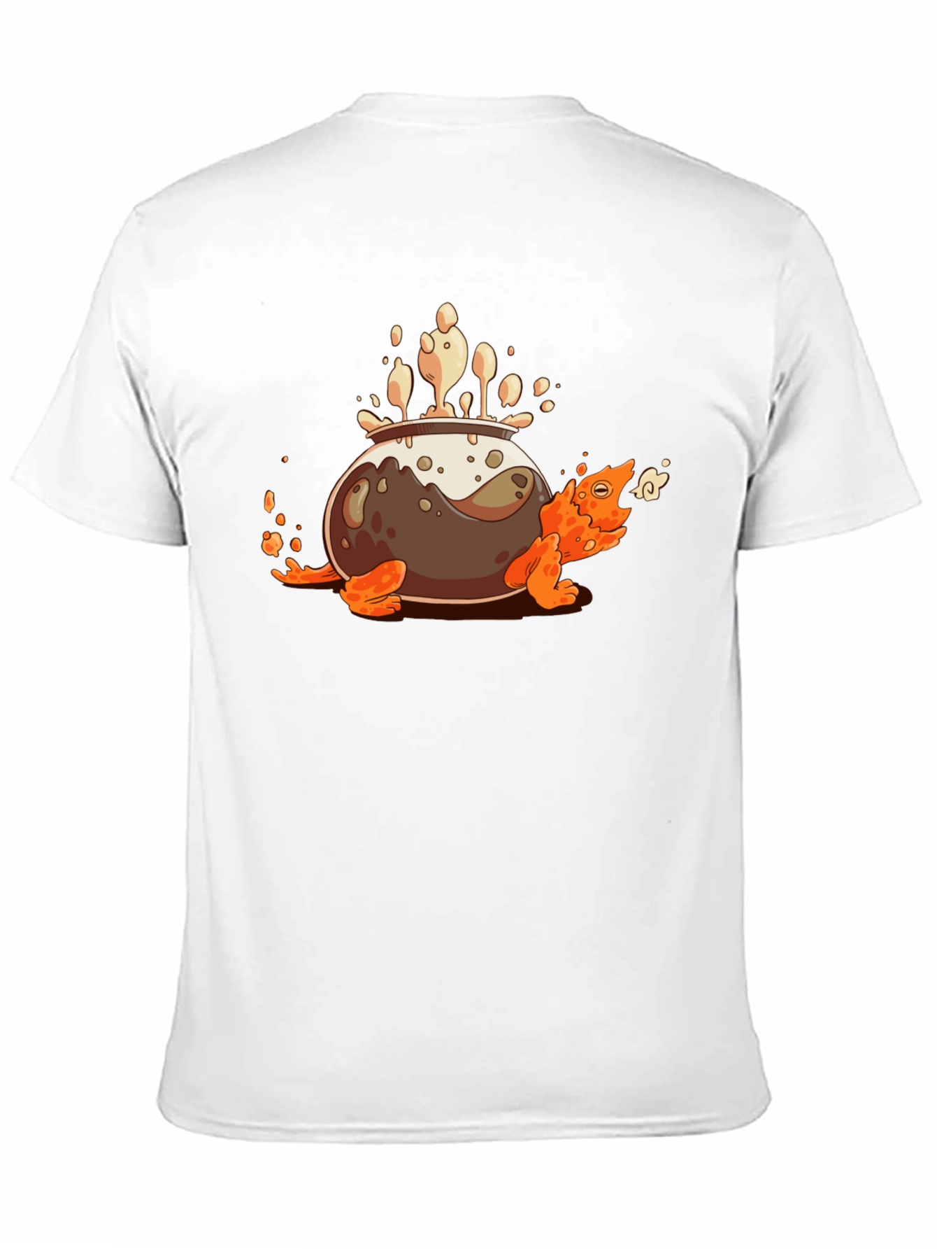 Camiseta Negra con Diseño de Tortuga Olla Mágica