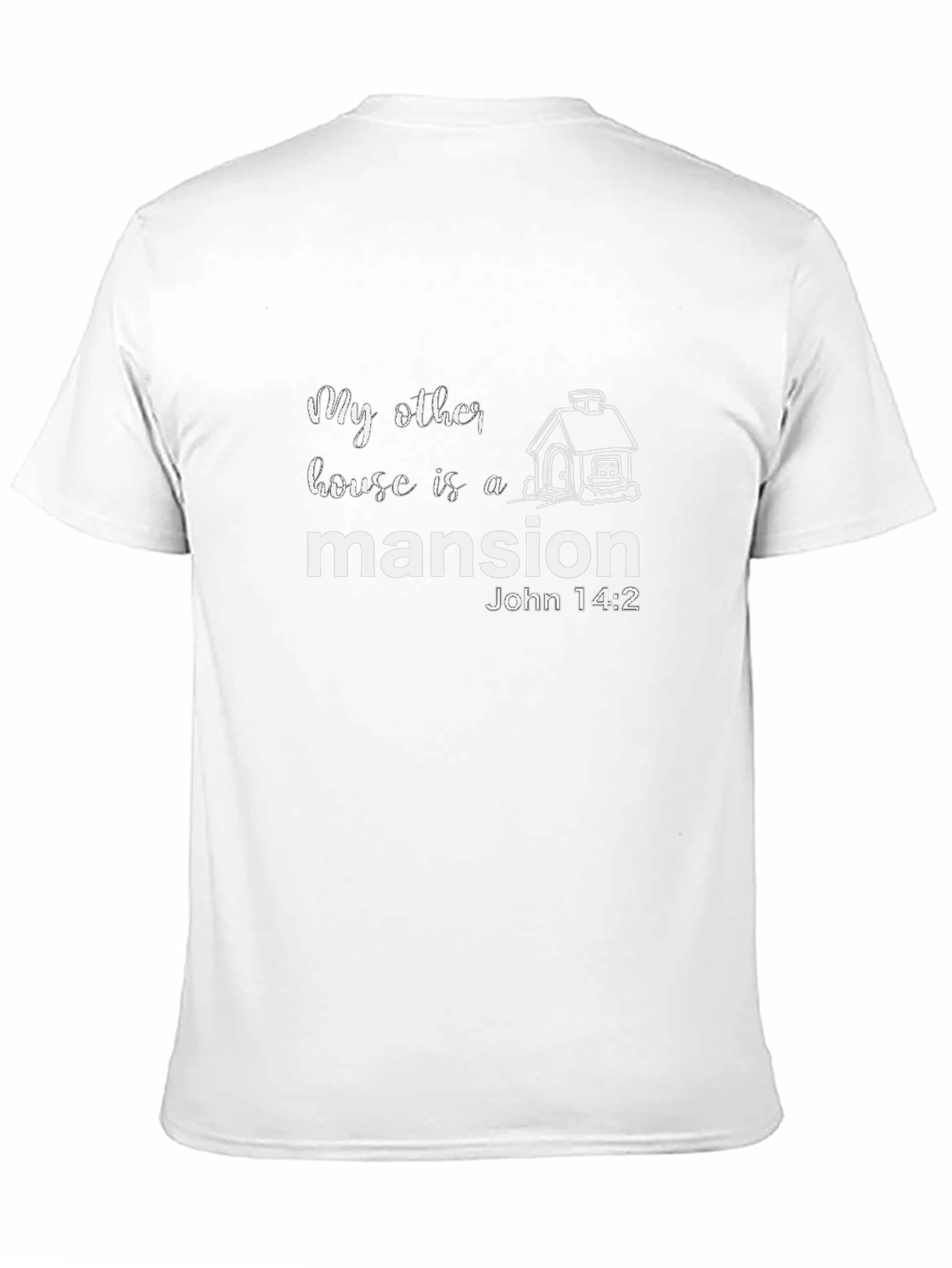Camiseta Negra Mansión - Versículo Bíblico
