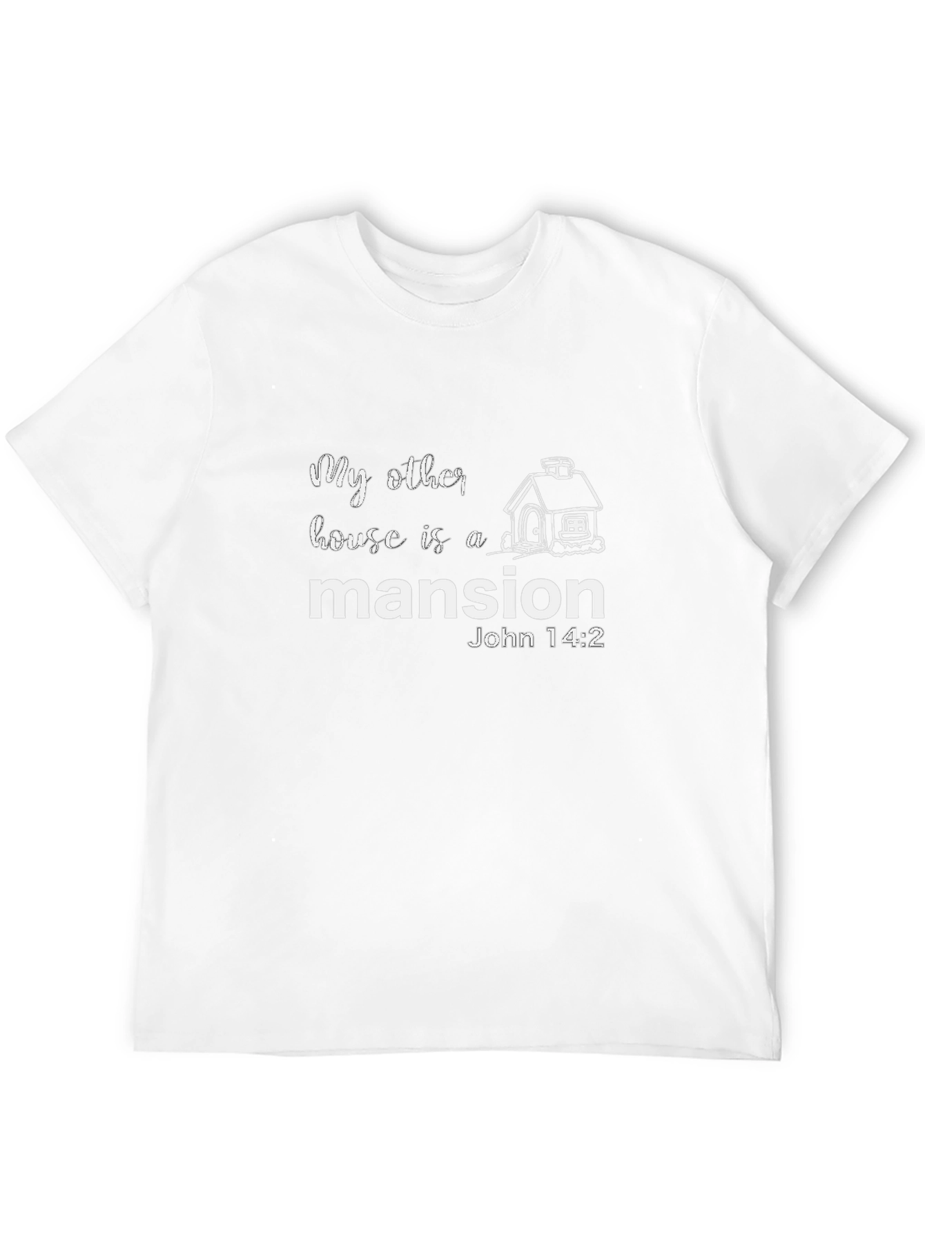 Camiseta Negra Mansión - Versículo Bíblico
