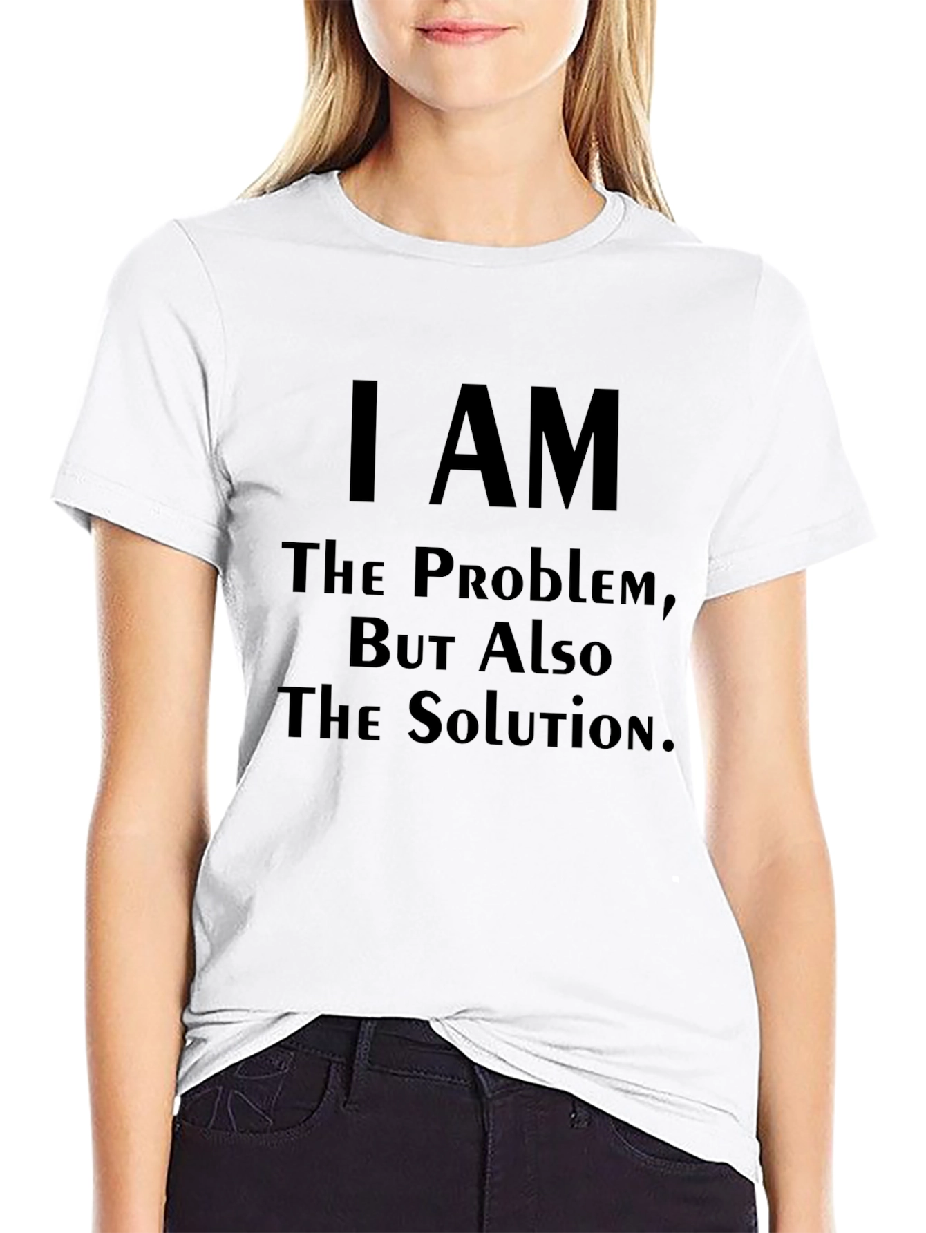Camiseta Negra: Soy el Problema la Solución