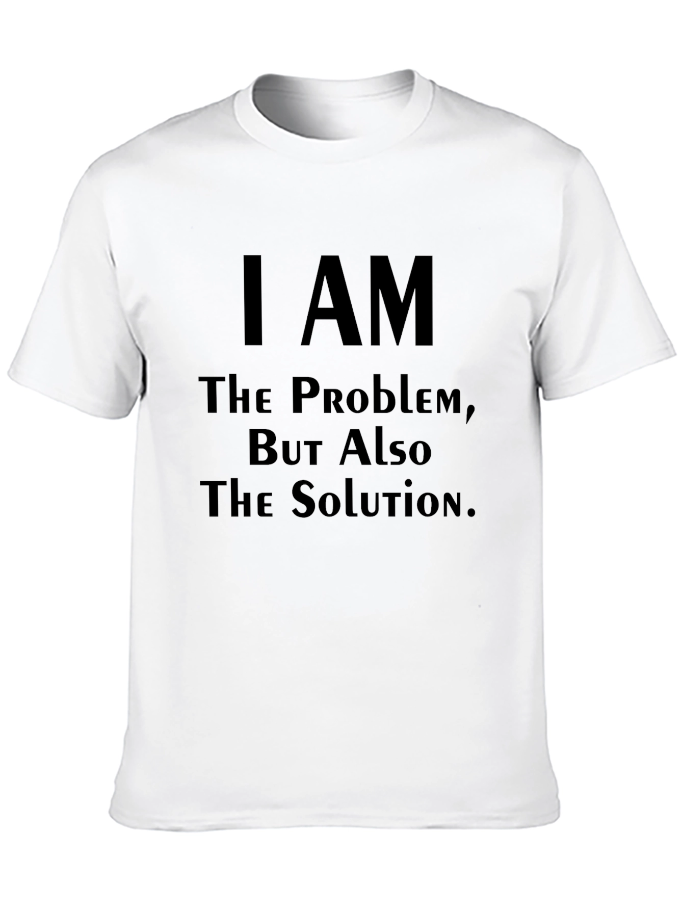 Camiseta Negra: Soy el Problema la Solución