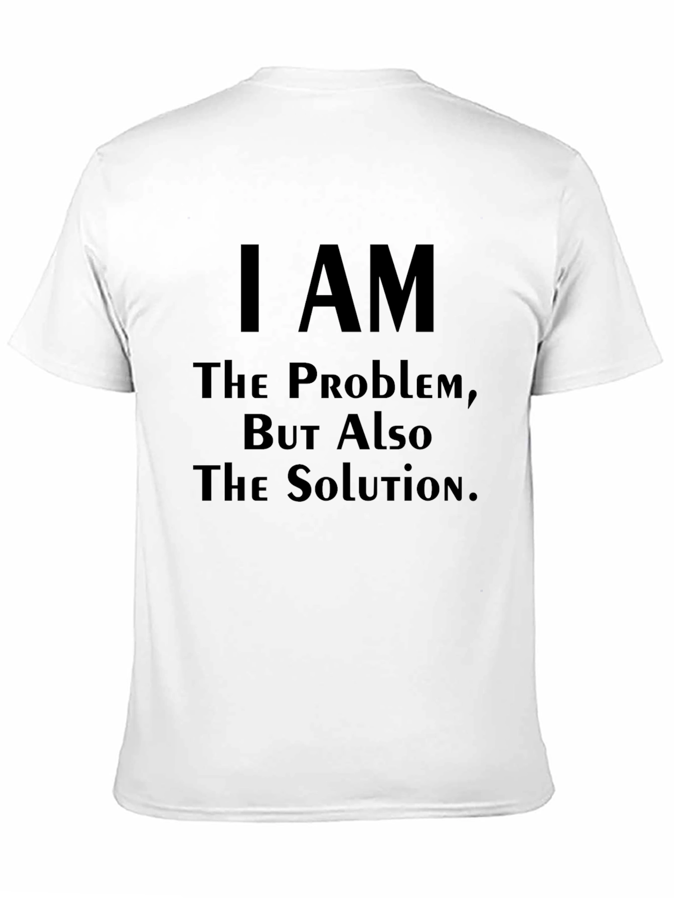 Camiseta Negra: Soy el Problema la Solución