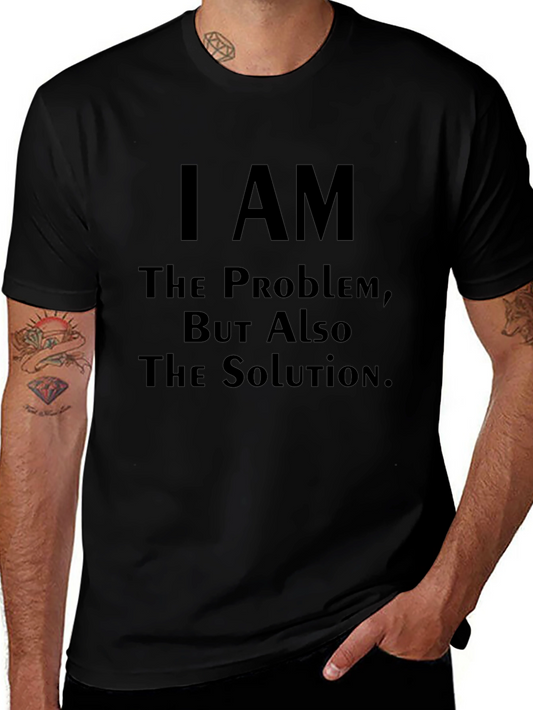 Camiseta Negra: Soy el Problema la Solución