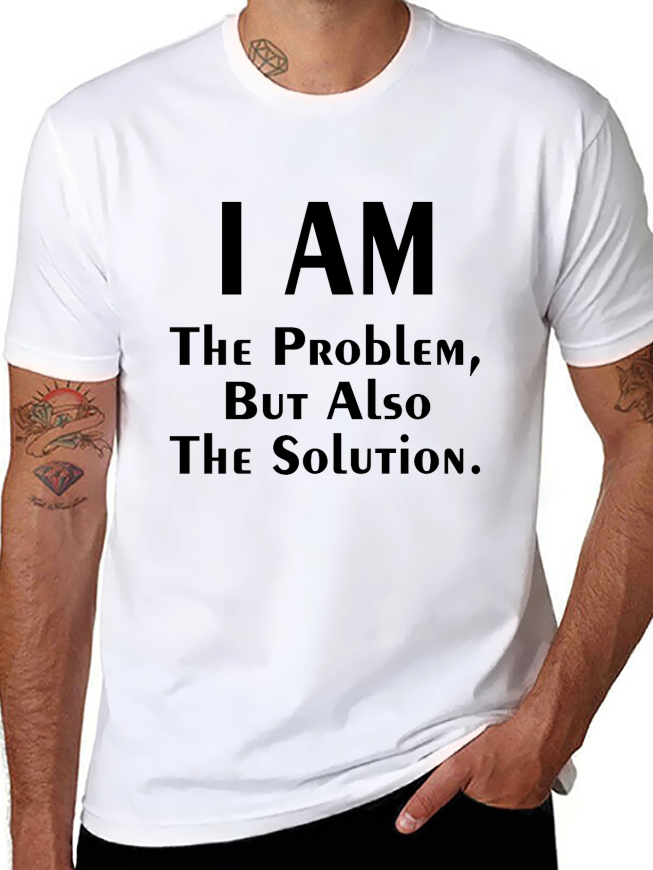 Camiseta Negra: Soy el Problema la Solución