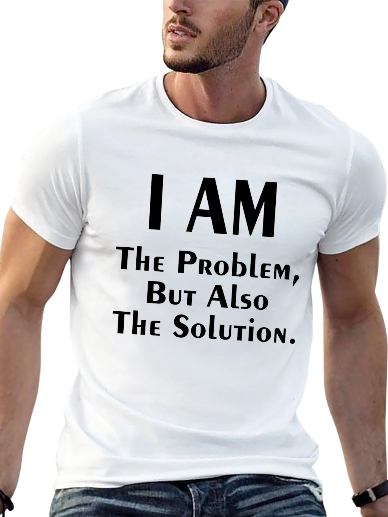 Camiseta Negra: Soy el Problema la Solución