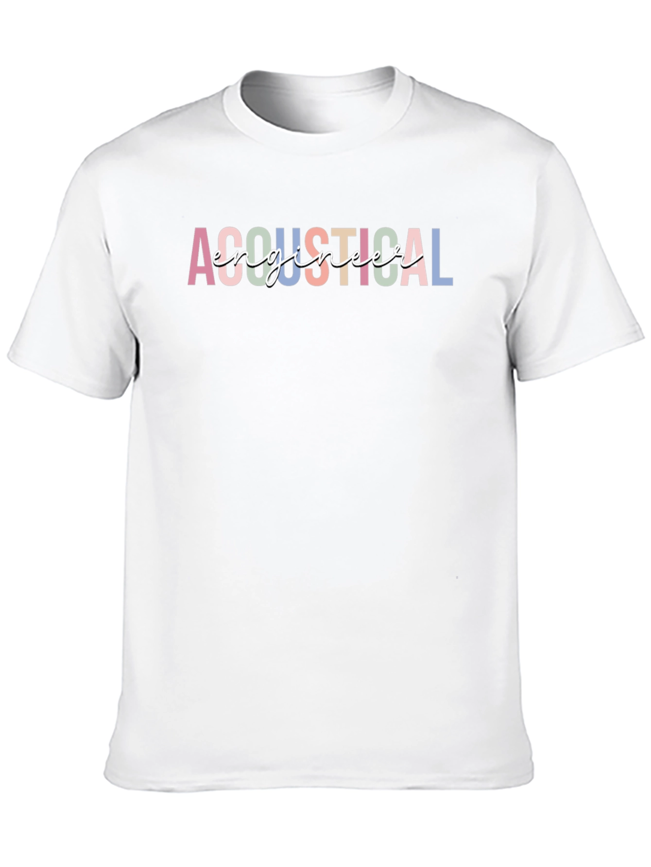 Camiseta Negra con Diseño de Ingeniero Acústico