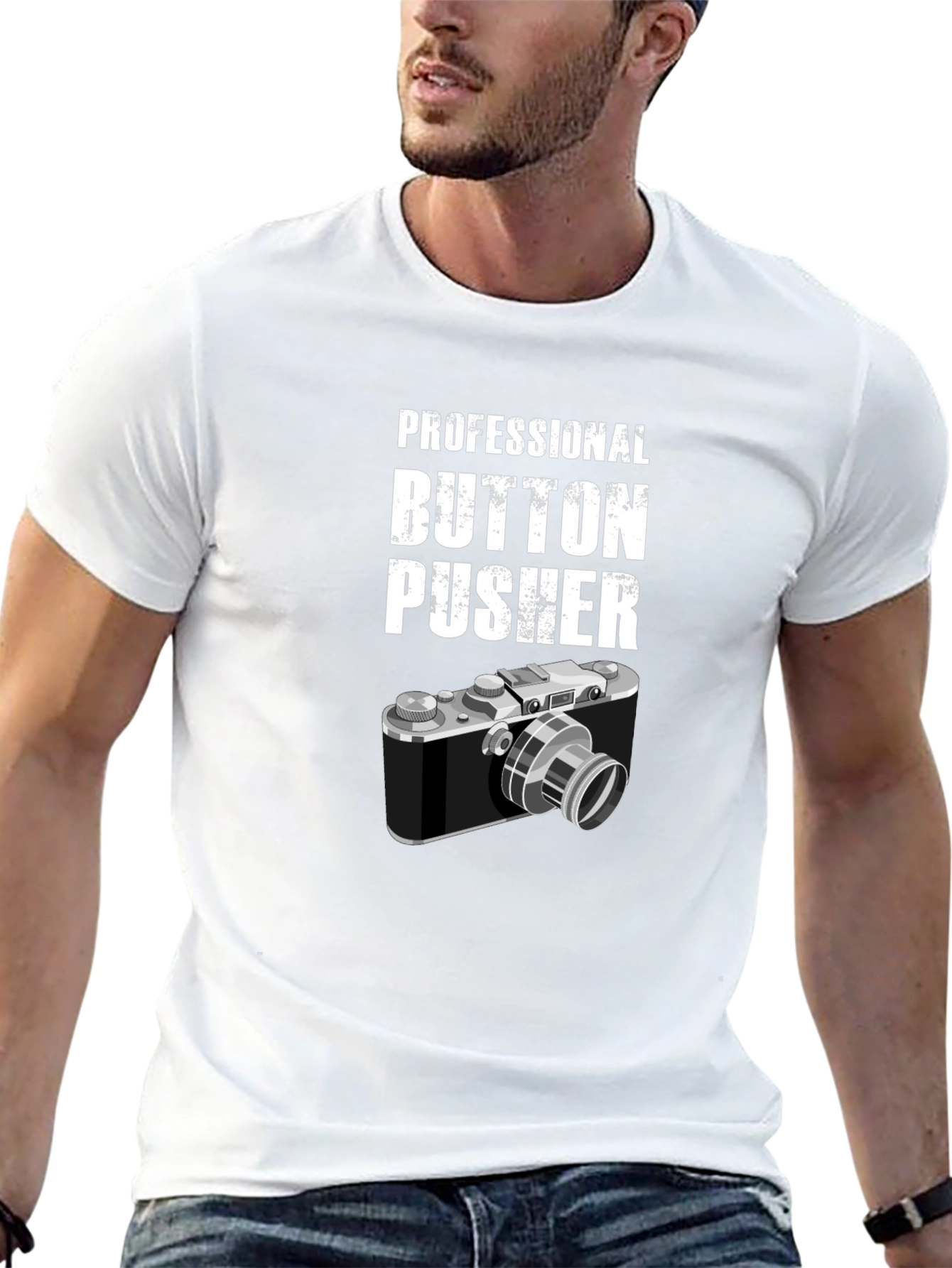 Camiseta Negra Professional Button Pusher