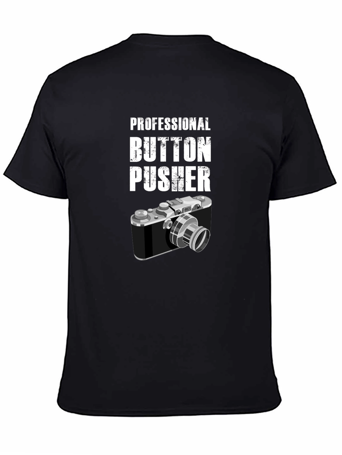 Camiseta Negra Professional Button Pusher