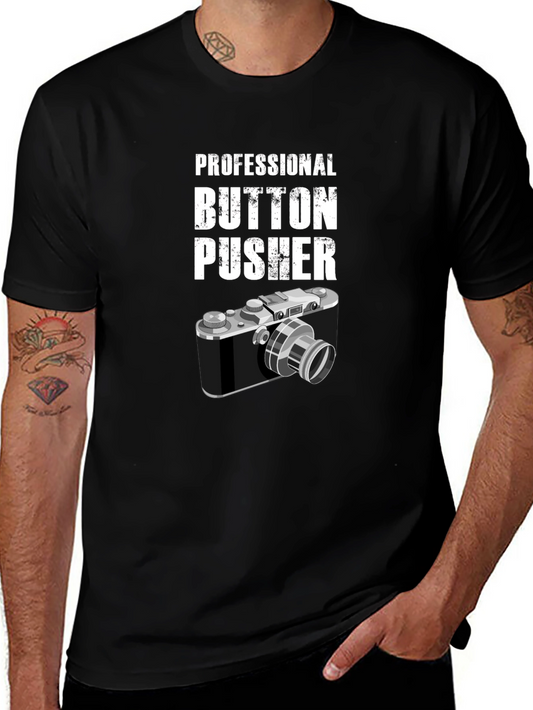 Camiseta Negra Professional Button Pusher