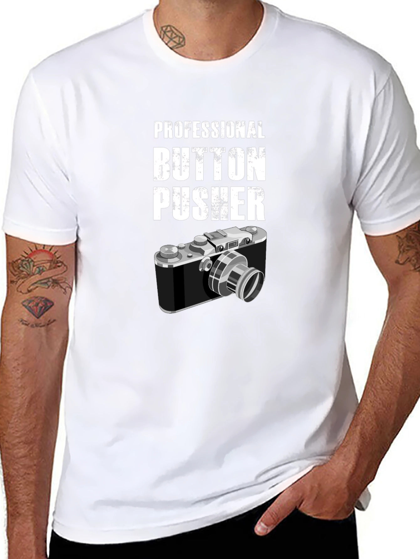 Camiseta Negra Professional Button Pusher