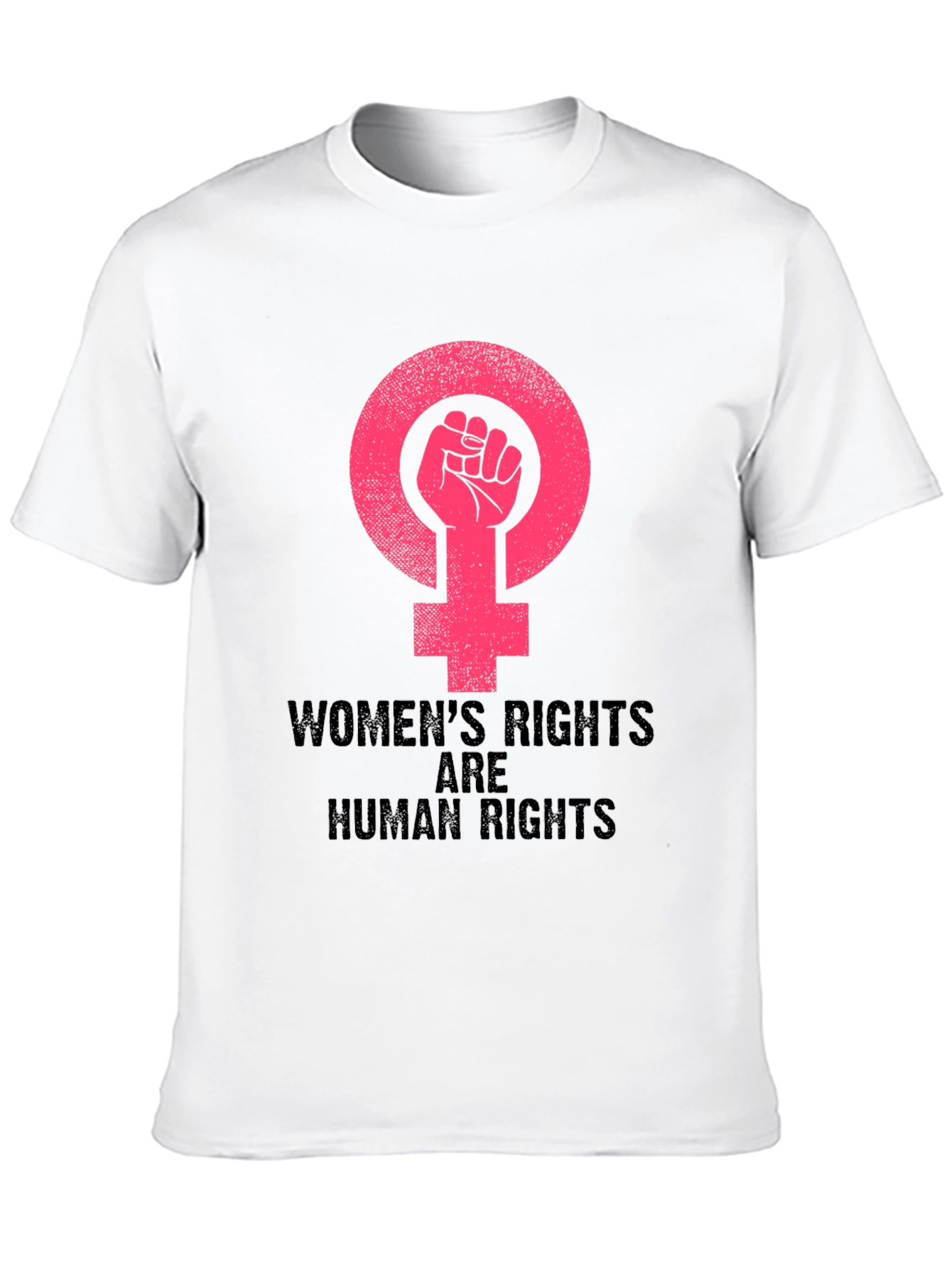 Camiseta Negra Feminista: Derechos de la Mujer